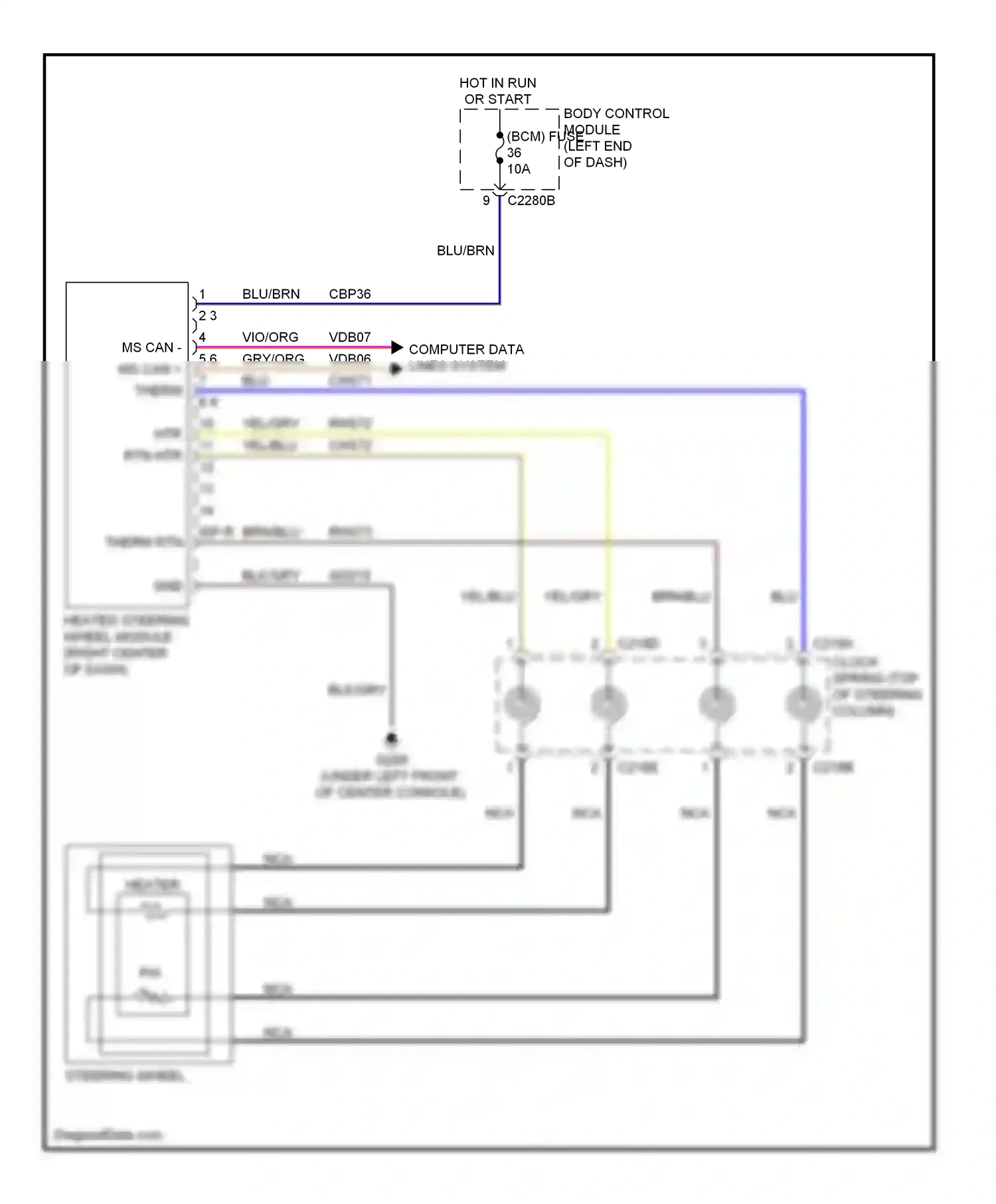 Ford Explorer V (2010-2015) blu wiring diagram  (53 of 83)