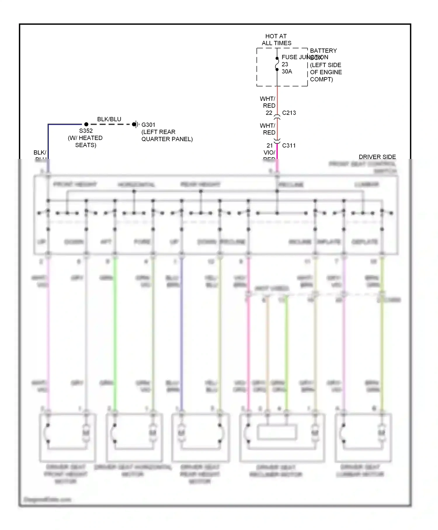 Ford Explorer V (2010-2015) blu wiring diagram  (55 of 83)