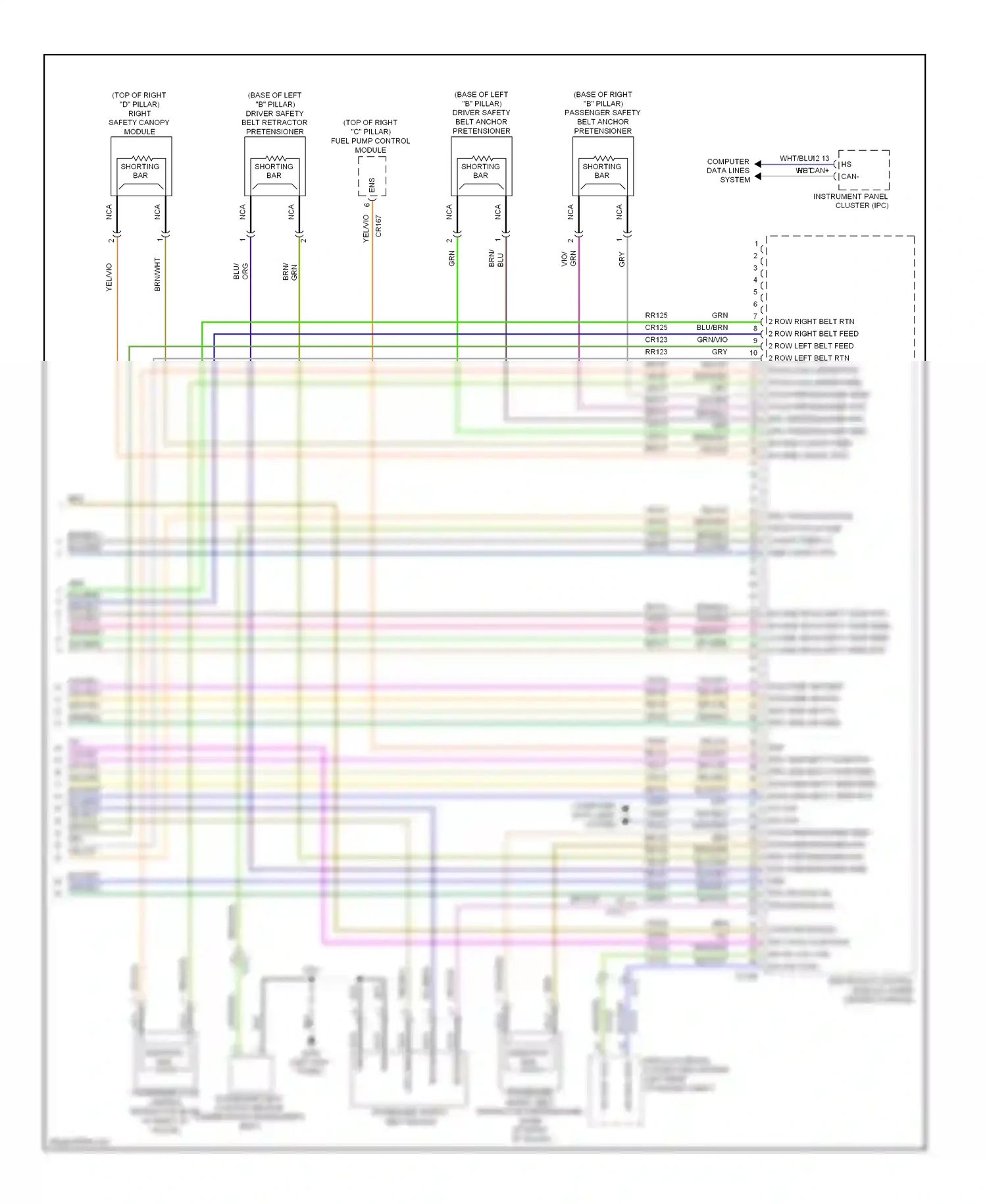 Ford Explorer V (2010-2015) blu wiring diagram  (79 of 83)
