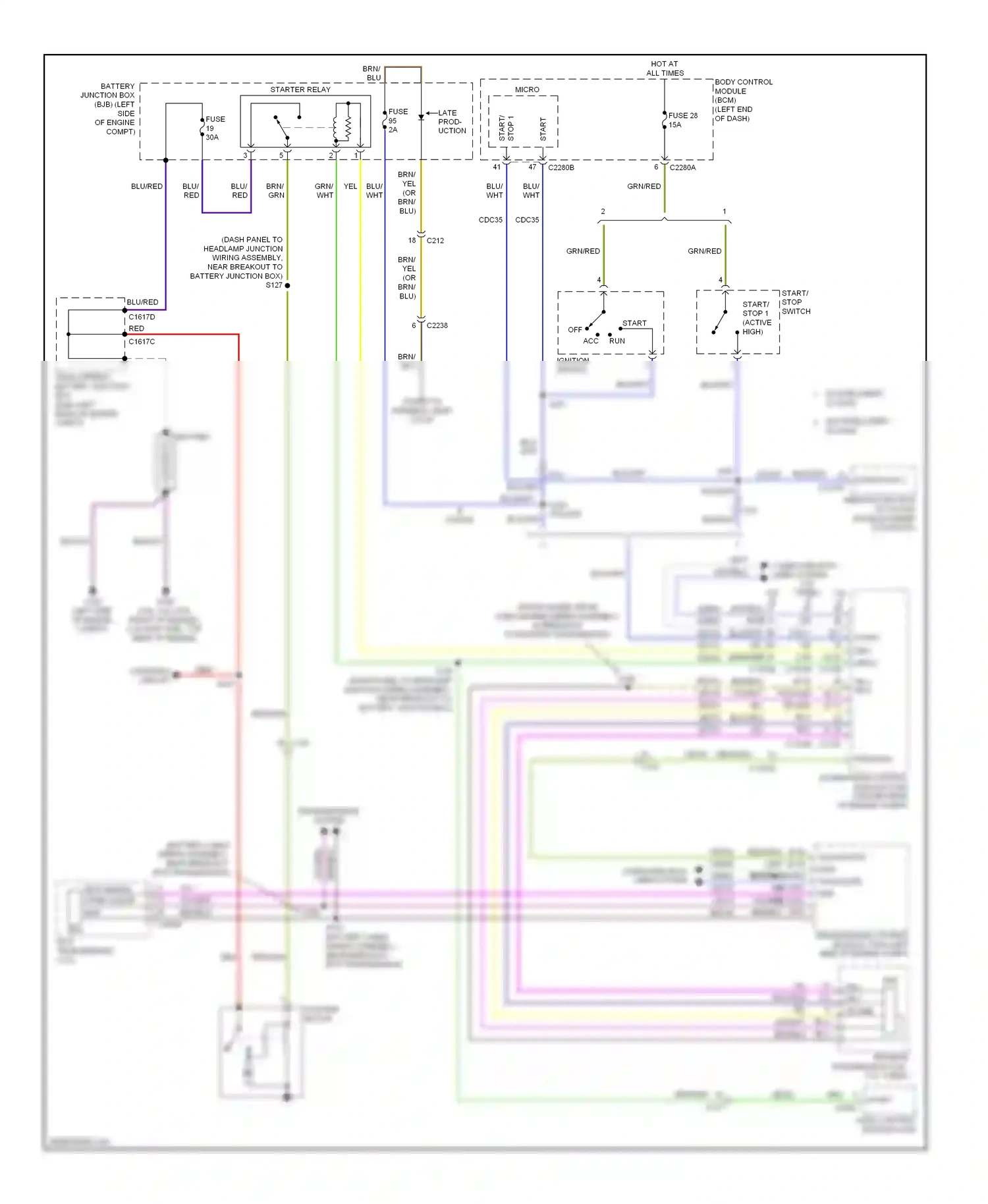 Ford Explorer V (2010-2015) blu wiring diagram  (76 of 83)
