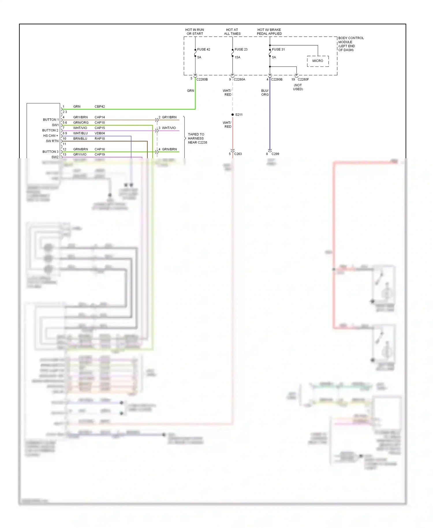 Ford Explorer V (2010-2015) blu wiring diagram  (22 of 83)
