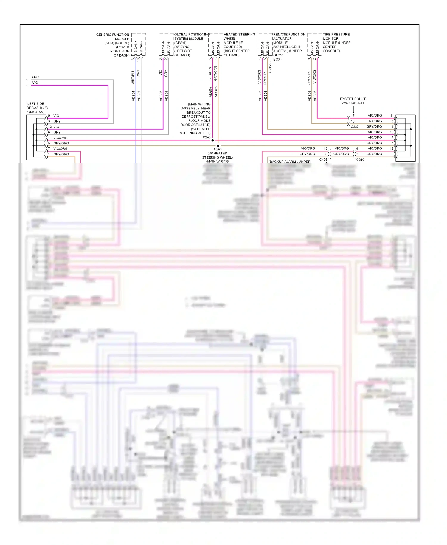 Ford Explorer V (2010-2015) blu wiring diagram  (14 of 83)