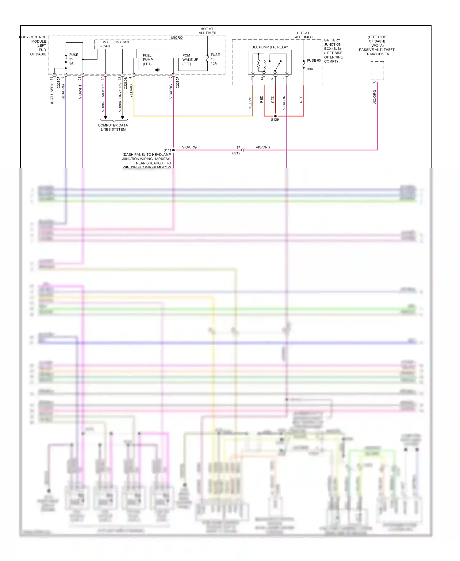 Ford Explorer V (2010-2015) blu wiring diagram  (19 of 83)