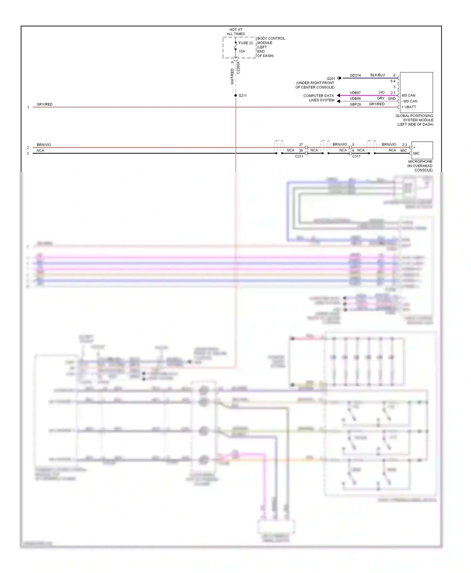 Ford Explorer V (2010-2015) blu wiring diagram  (70 of 83)