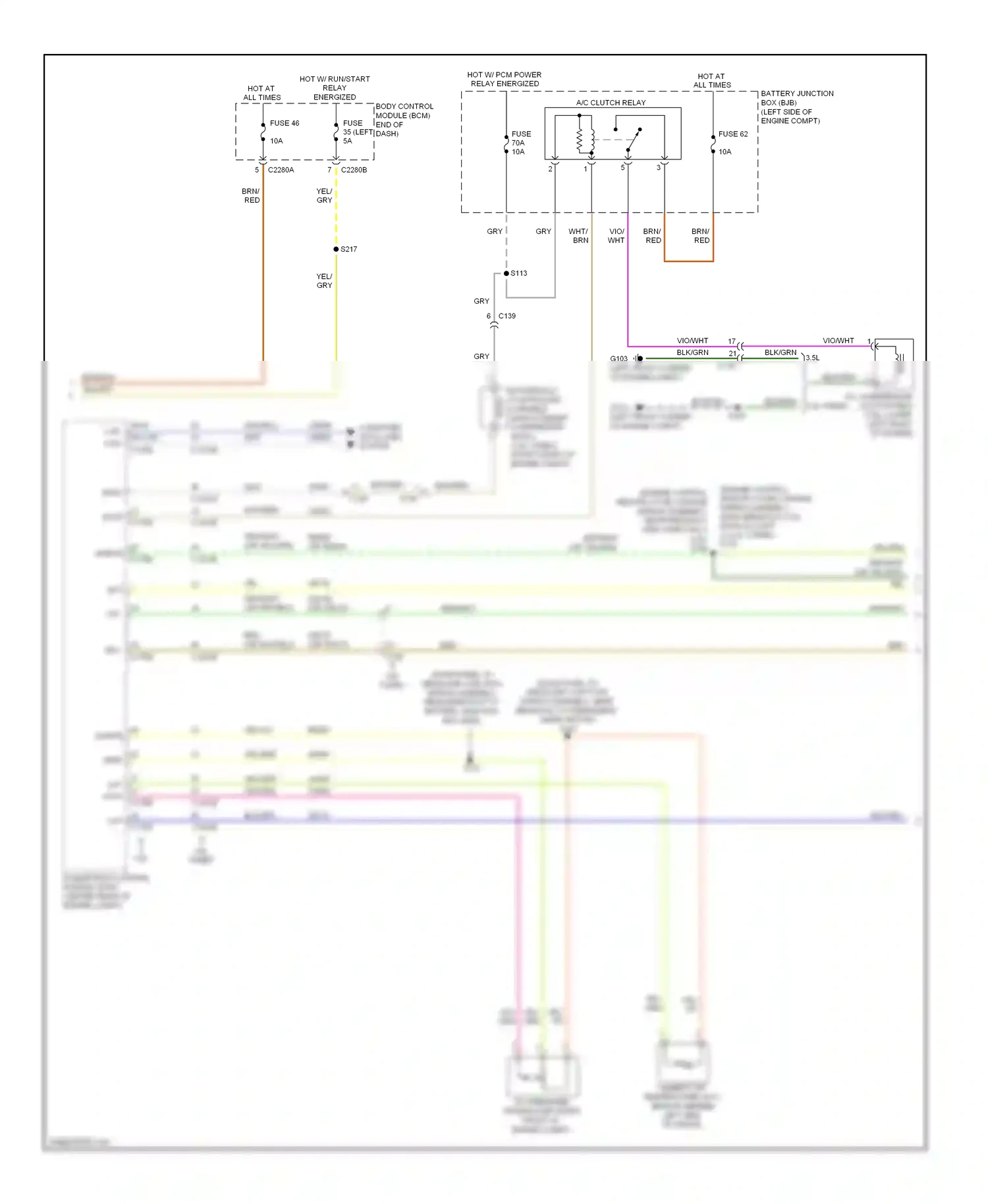 Ford Explorer V (2010-2015) body control module (bcm) wiring diagram  (3 of 4)