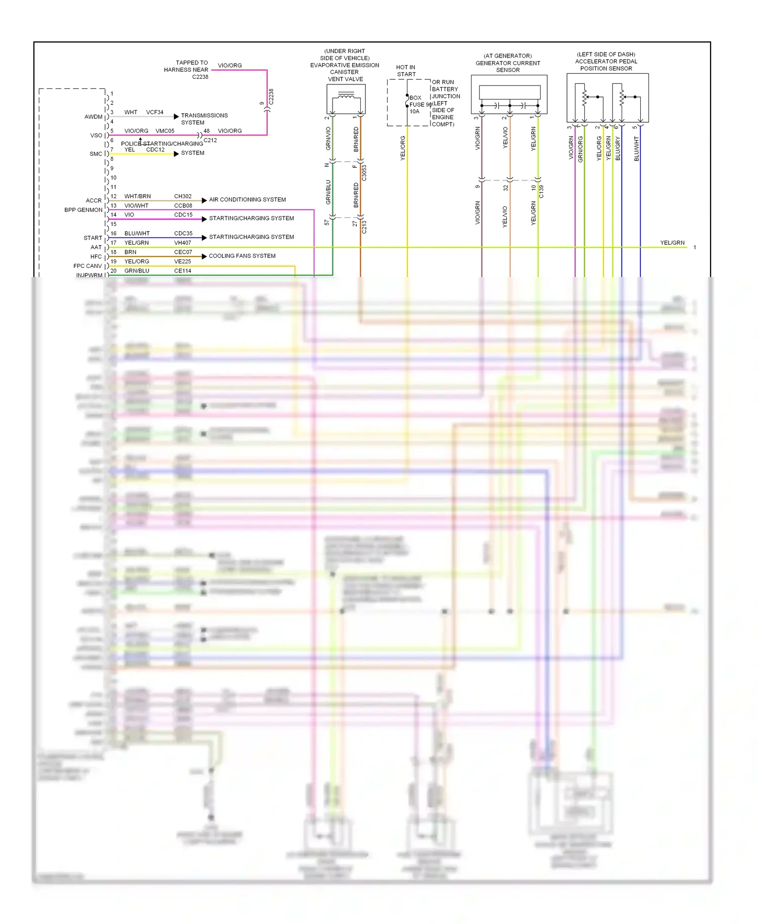 Wiring diagram brn/blu for Ford Explorer V (2010-2015) (14 of 51)