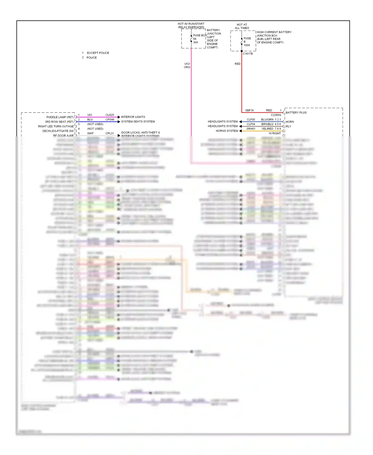 Wiring diagram brn/blu for Ford Explorer V (2010-2015) (3 of 51)