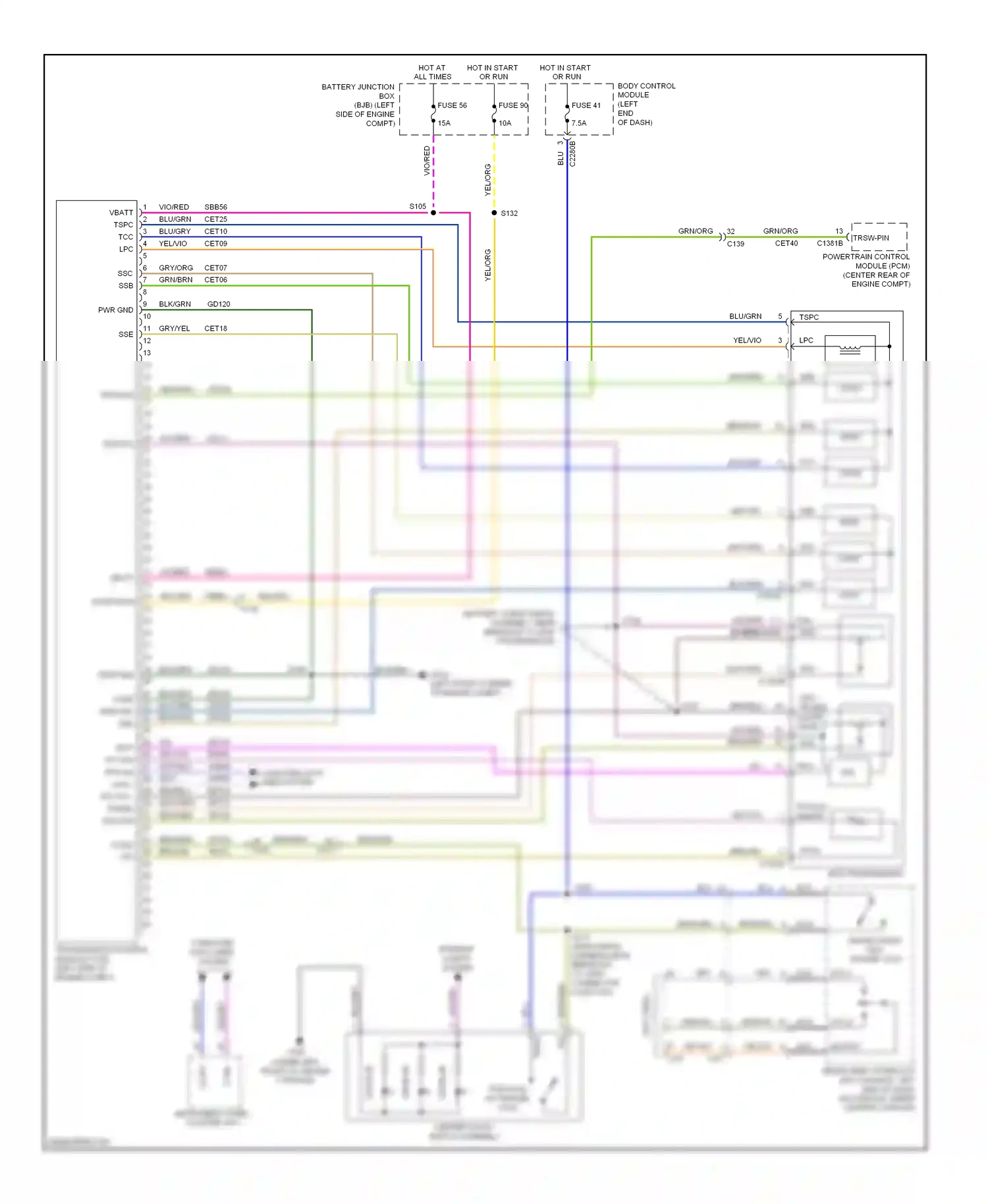 Wiring diagram brn/grn for Ford Explorer V (2010-2015) (21 of 34)