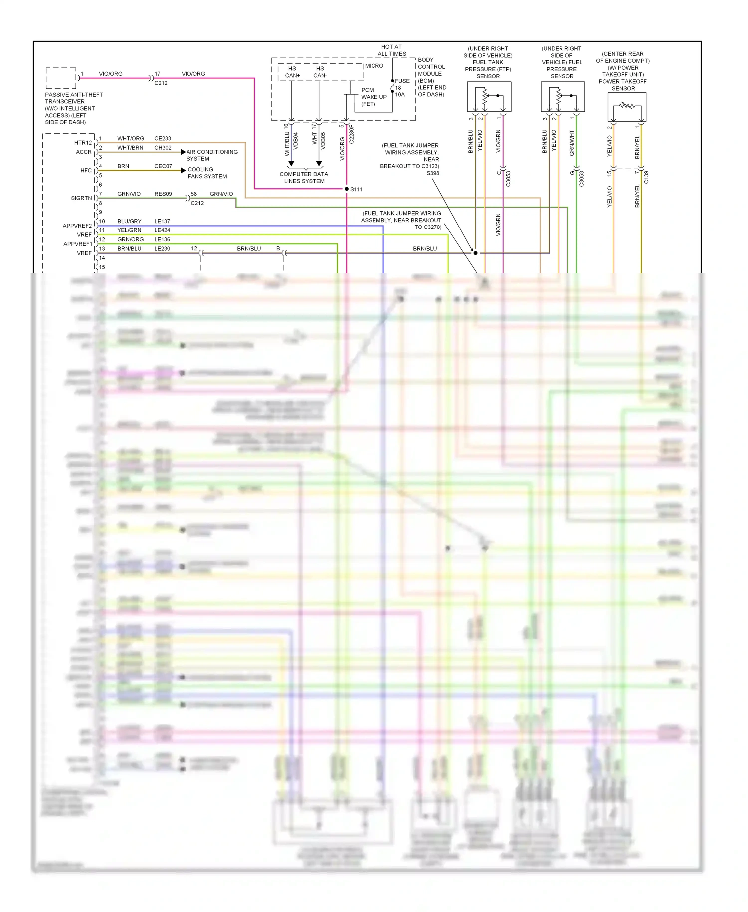 Ford Explorer V (2010-2015) cact wiring diagram  (1 of 1)