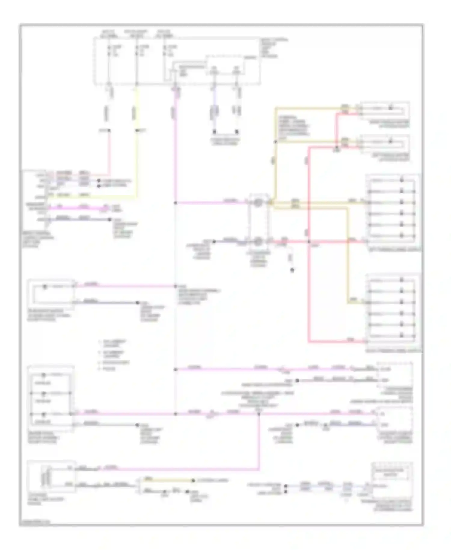 Wiring diagram center stack switch assembly for Ford Explorer V (2010-2015) (2 of 4)