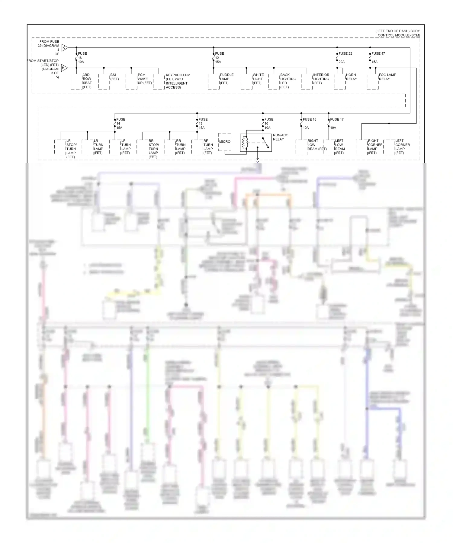 Ford Explorer V (2010-2015) diode wiring diagram  (1 of 1)