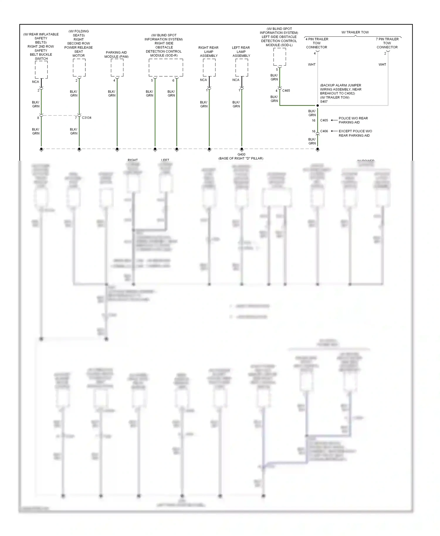 Ford Explorer V (2010-2015) (except sync gen 2) video camera wiring diagram  (1 of 1)