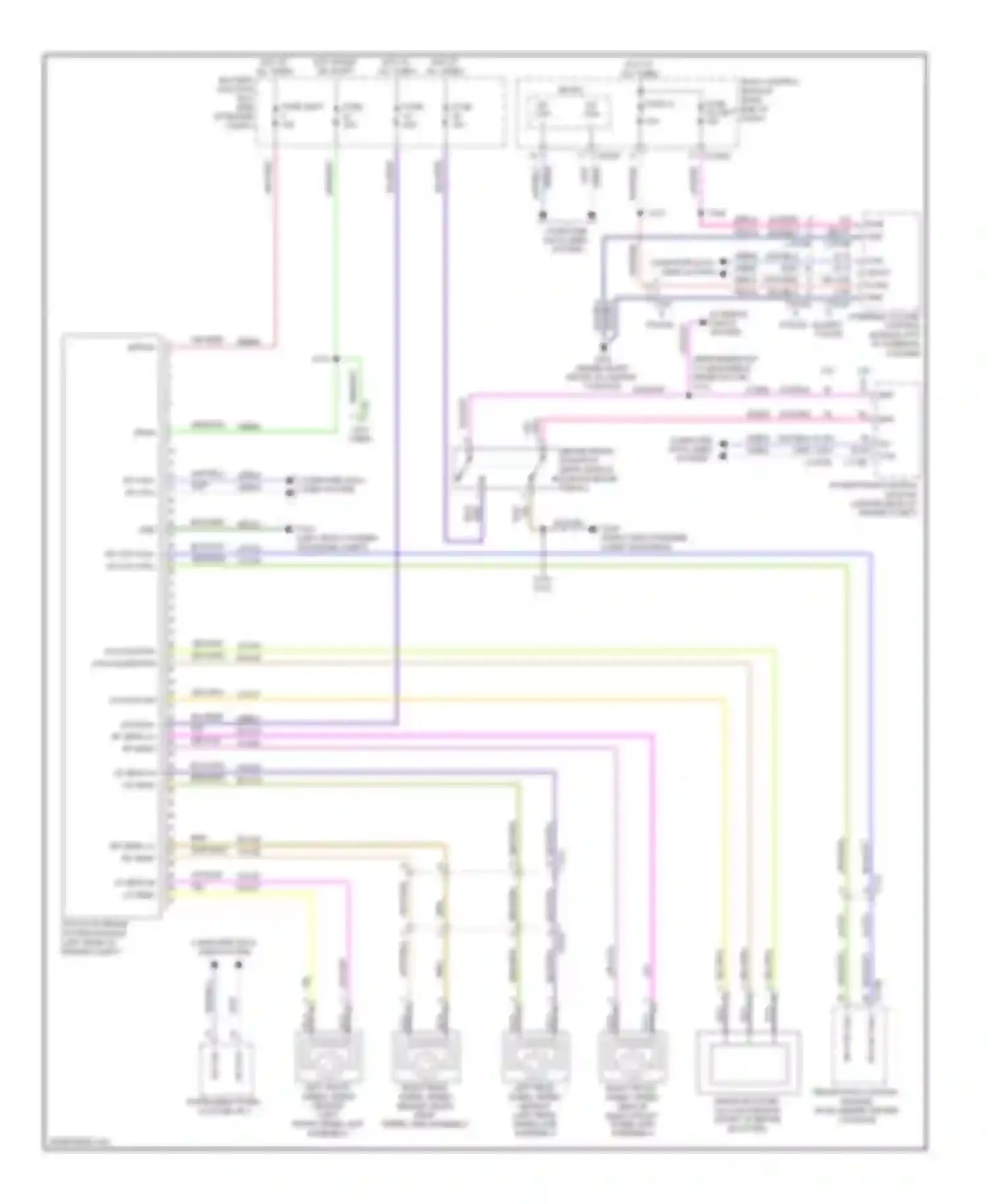 Wiring diagram hs can + hs can - for Ford Explorer V (2010-2015) (1 of 5)