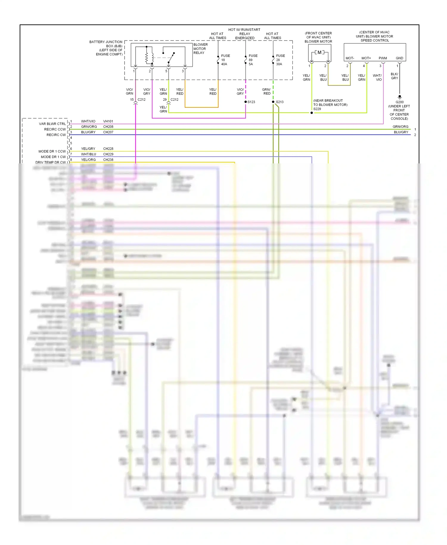Ford Explorer V (2010-2015) interface module (fcim)) wiring diagram  (1 of 1)