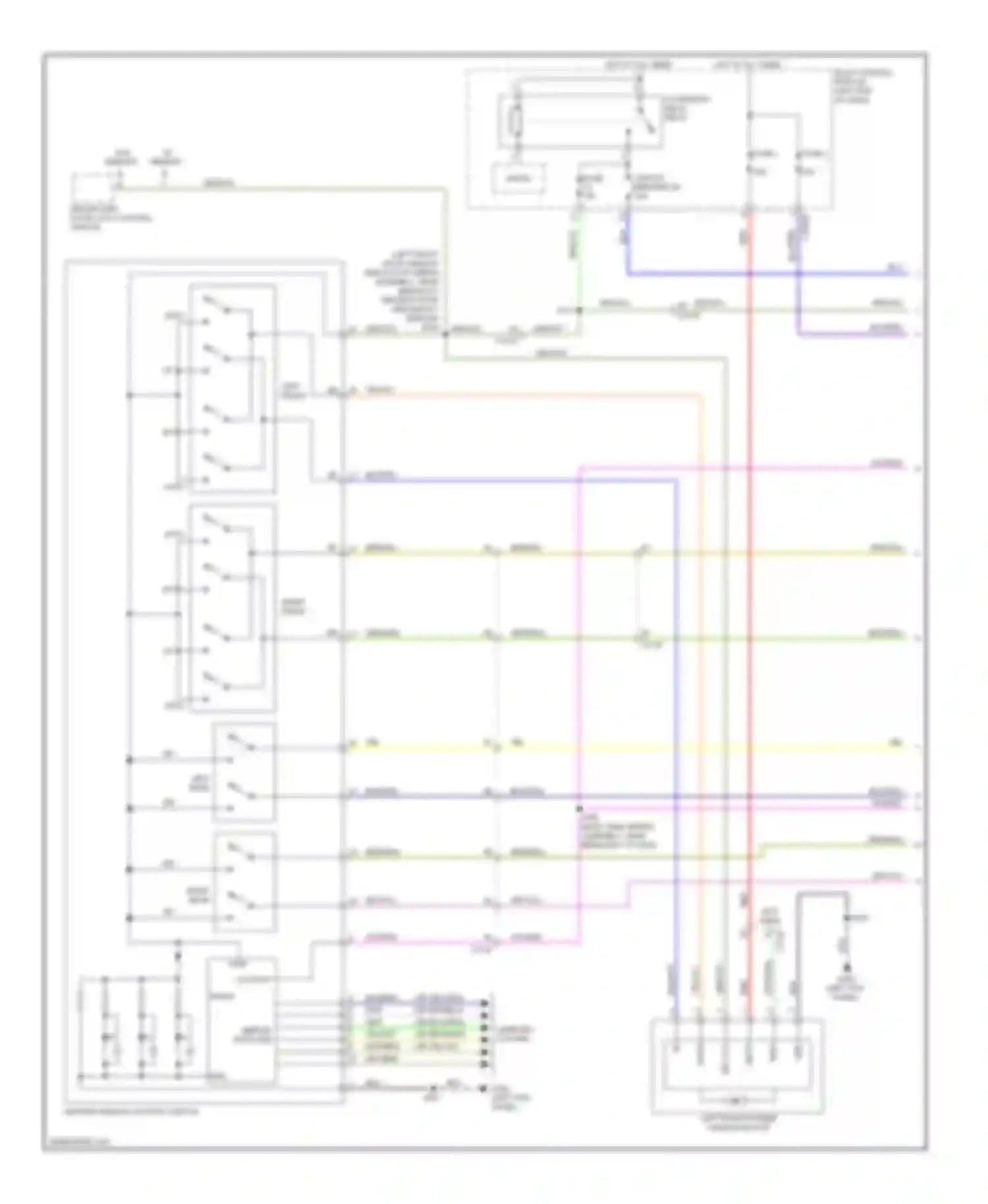 Wiring diagram left front for Ford Explorer V (2010-2015) (1 of 1)