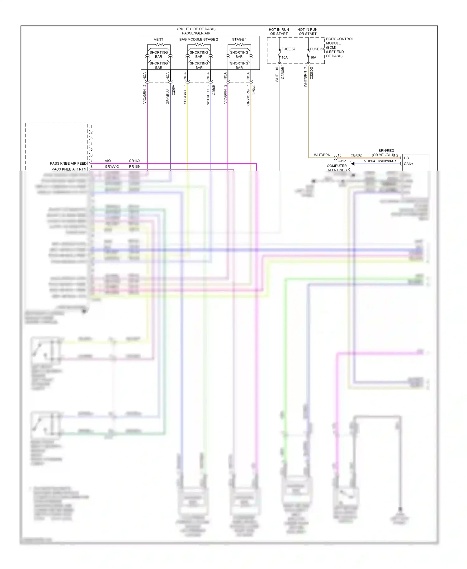 Ford Explorer V (2010-2015) (left kick panel) wiring diagram  (34 of 36)