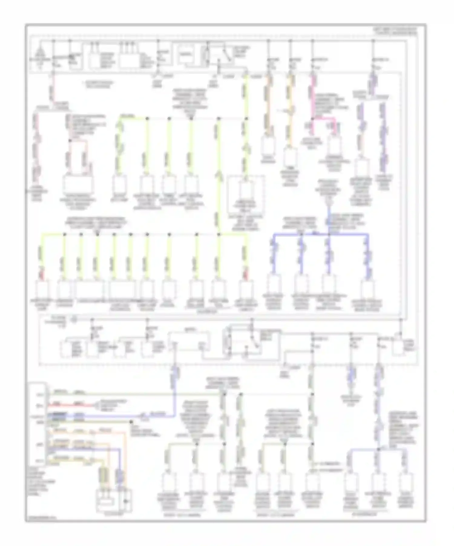 Wiring diagram left second row seat control switch for Ford Explorer V (2010-2015) (1 of 2)