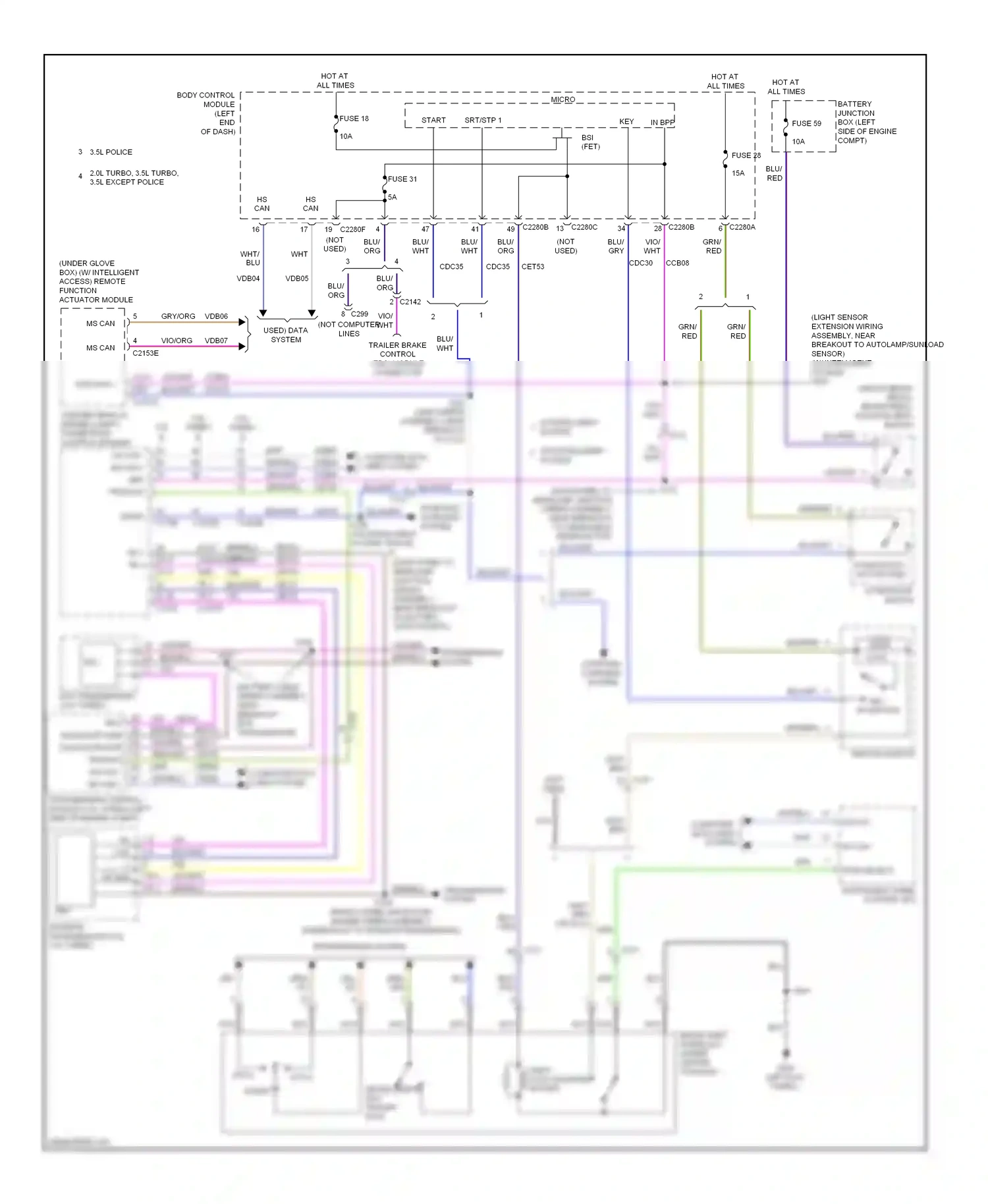 Ford Explorer V (2010-2015) lock wiring diagram  (9 of 9)