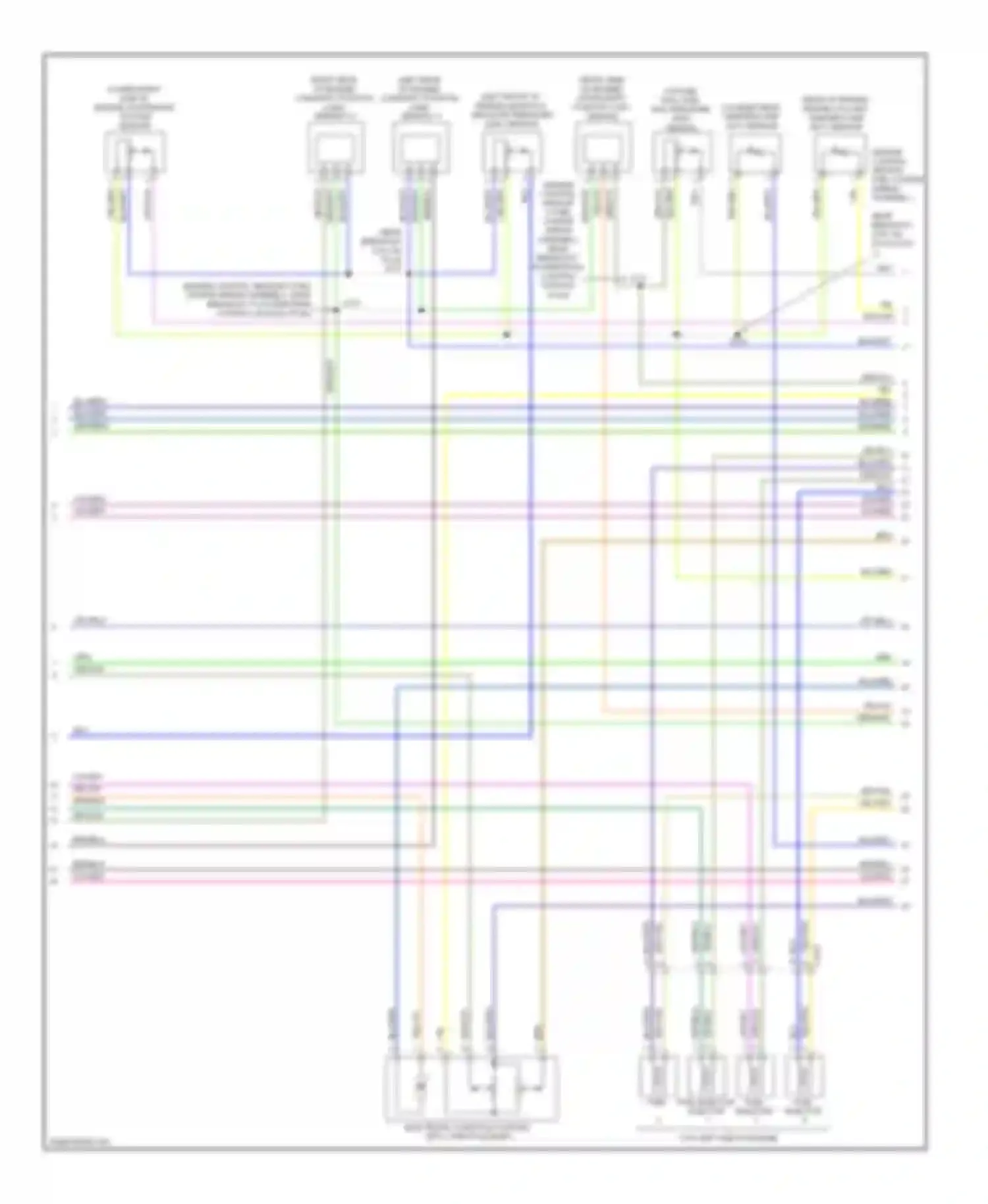 Wiring diagram (near breakout for Ford Explorer V (2010-2015) (3 of 3)