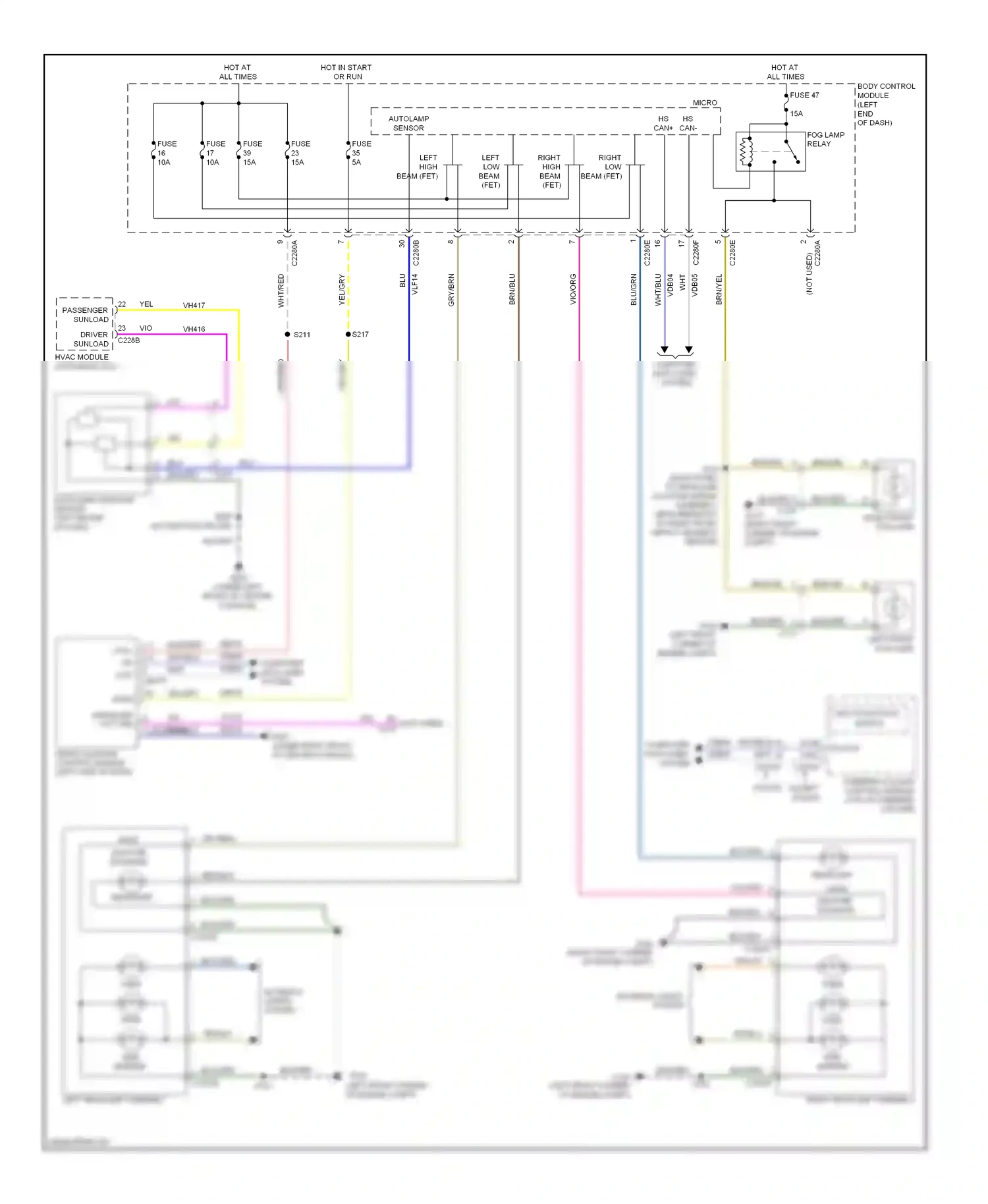 Ford Explorer V (2010-2015) shutter solenoid wiring diagram  (2 of 2)