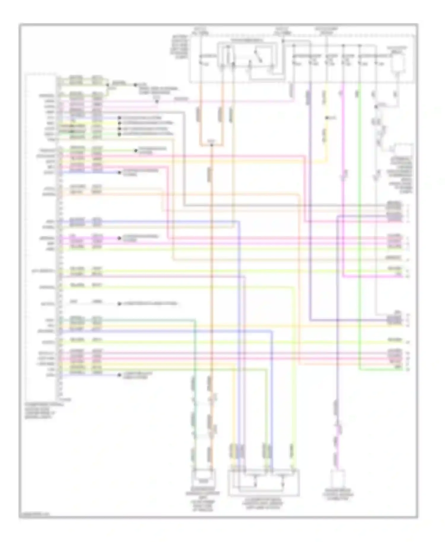 Wiring diagram starting/charging system for Ford Explorer V (2010-2015) (1 of 3)
