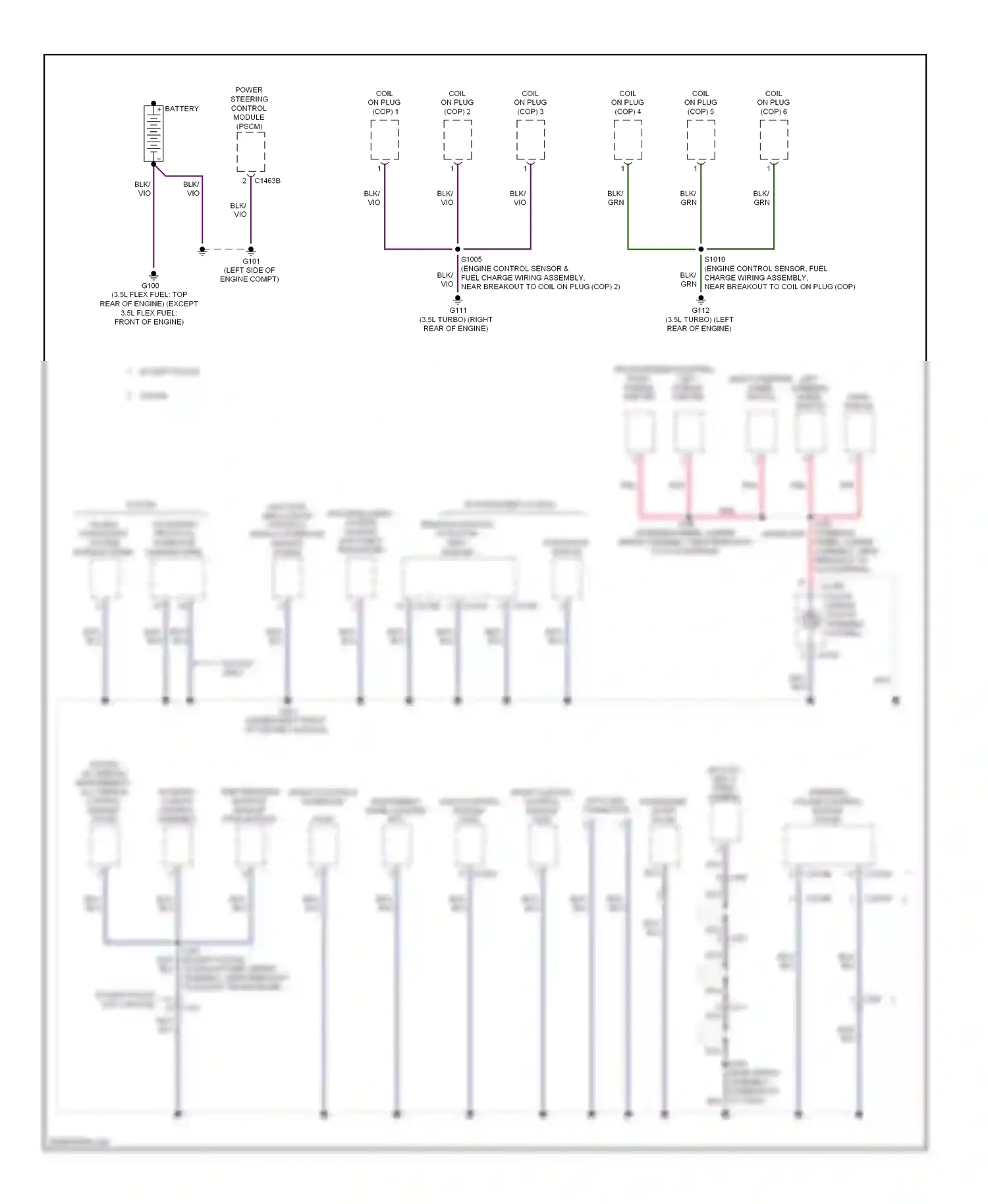 Ford Explorer V (2010-2015) steering column control module (sccm) wiring diagram  (1 of 2)