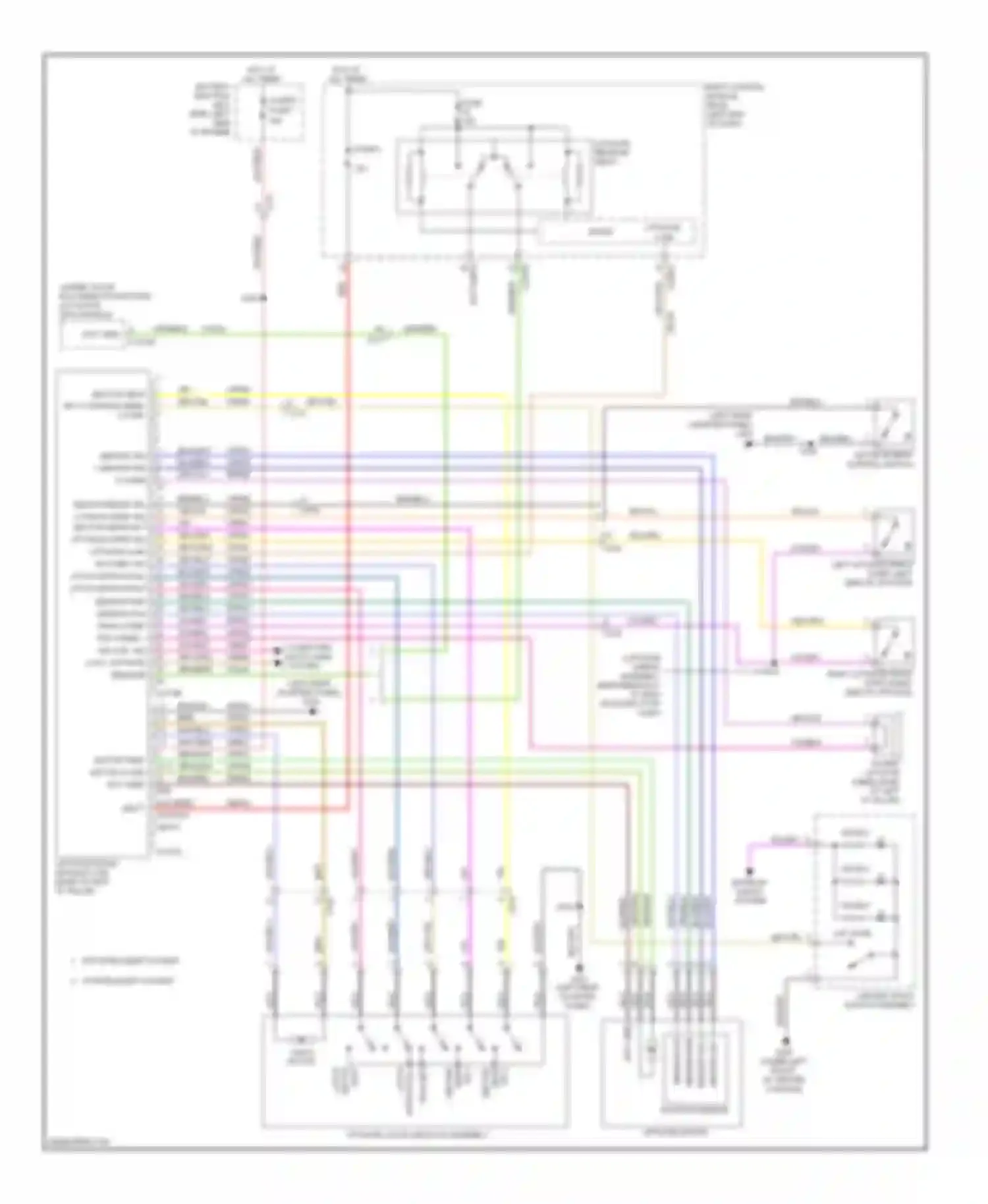Wiring diagram switch full for Ford Explorer V (2010-2015) (1 of 1)