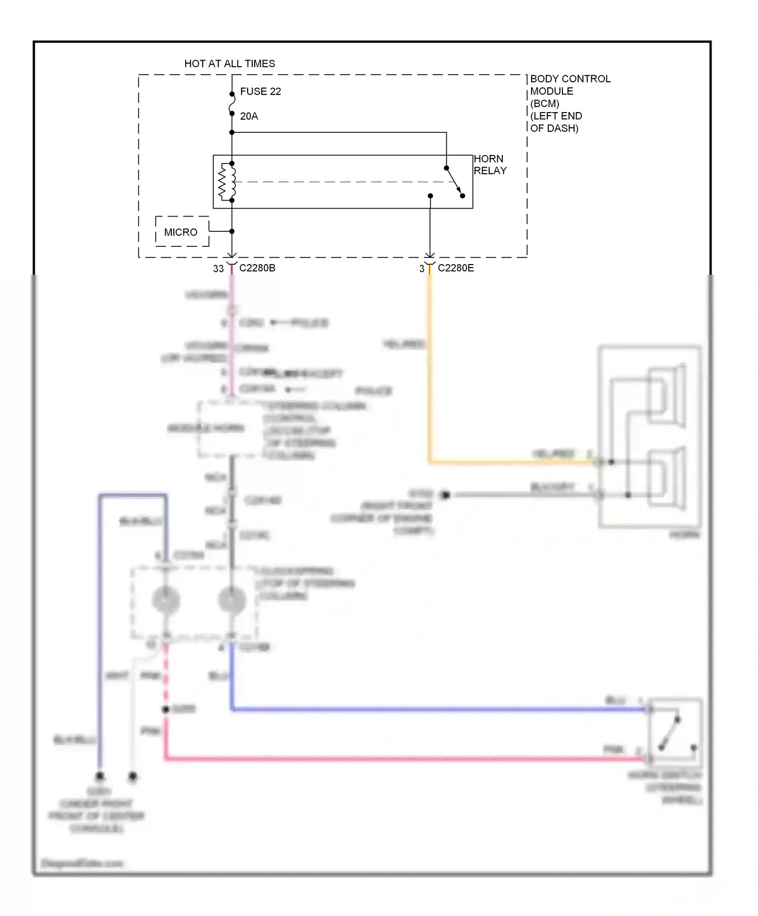 Wiring diagram vio/grn for Ford Explorer V (2010-2015) (23 of 42)
