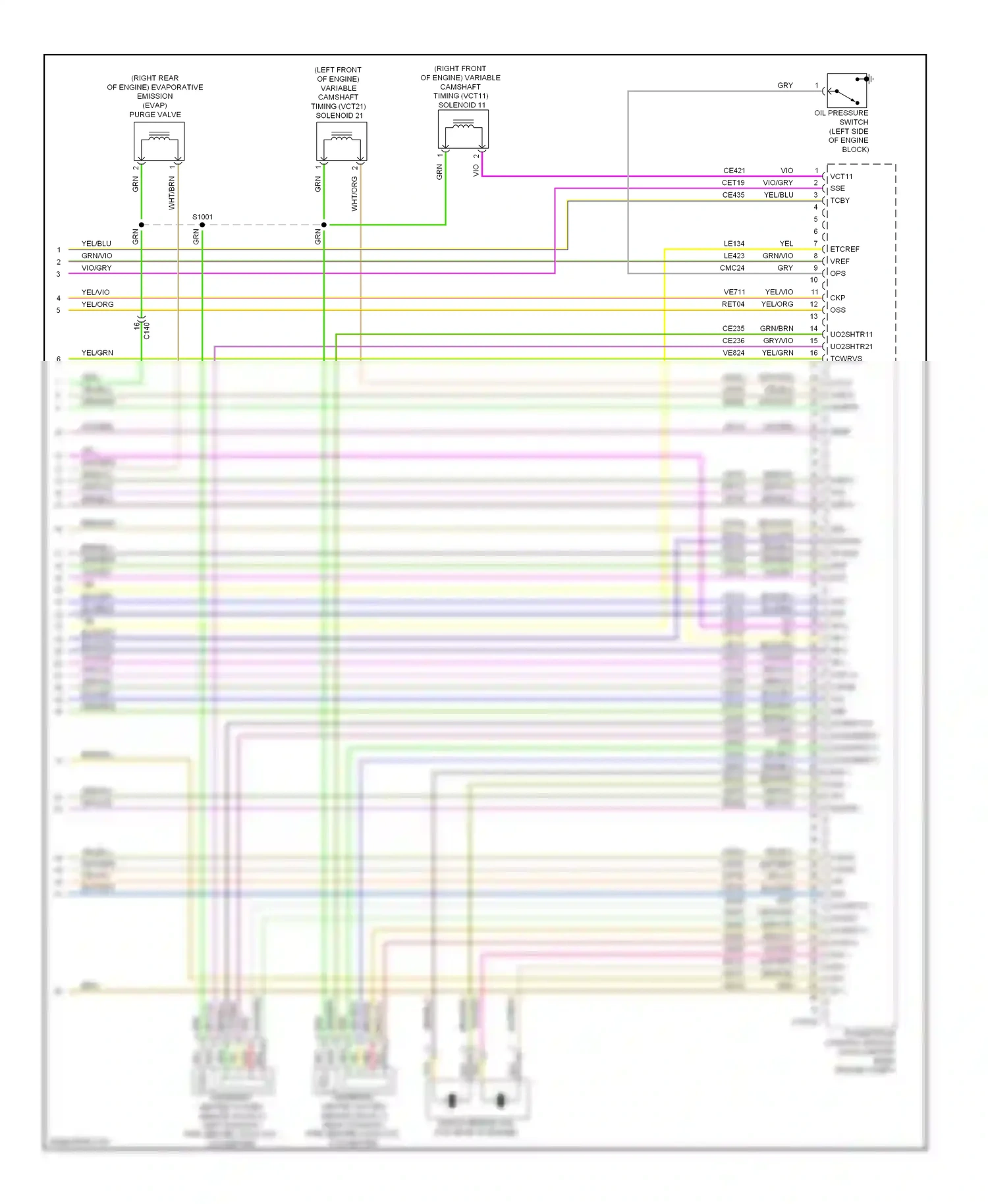 Wiring diagram vio/grn for Ford Explorer V (2010-2015) (30 of 42)