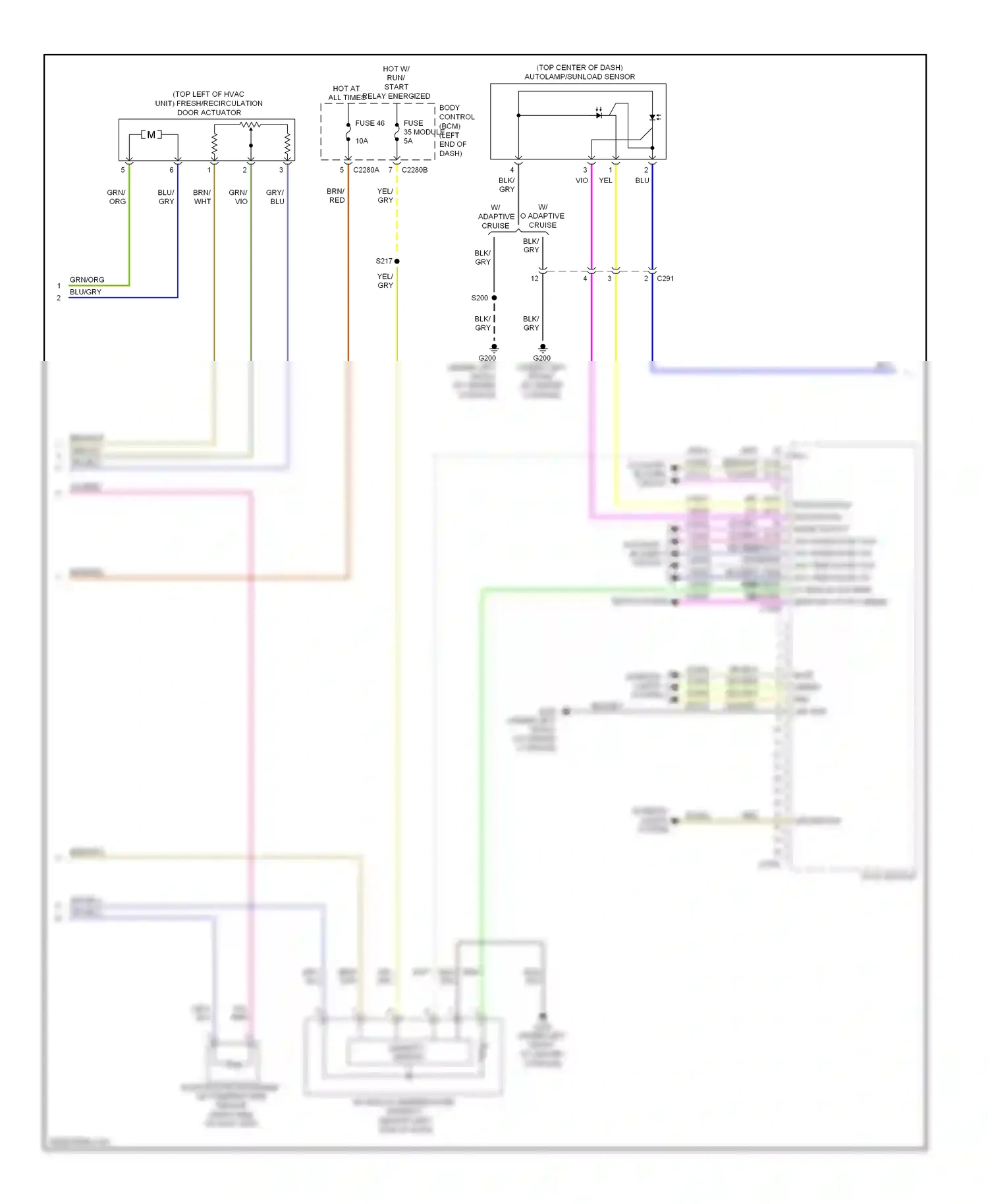 Wiring diagram vio/gry for Ford Explorer V (2010-2015) (1 of 60)