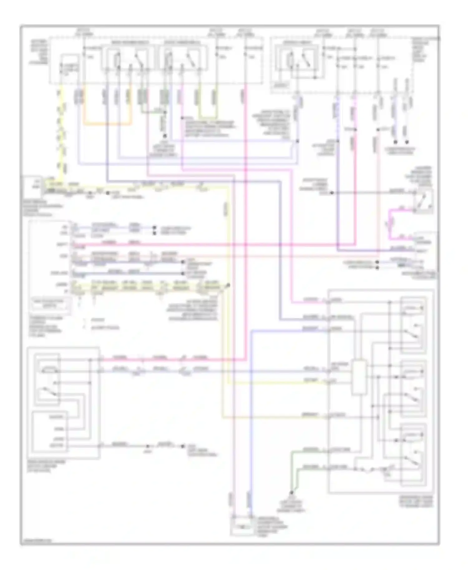 Wiring diagram w/ adaptive cruise control for Ford Explorer V (2010-2015) (2 of 2)