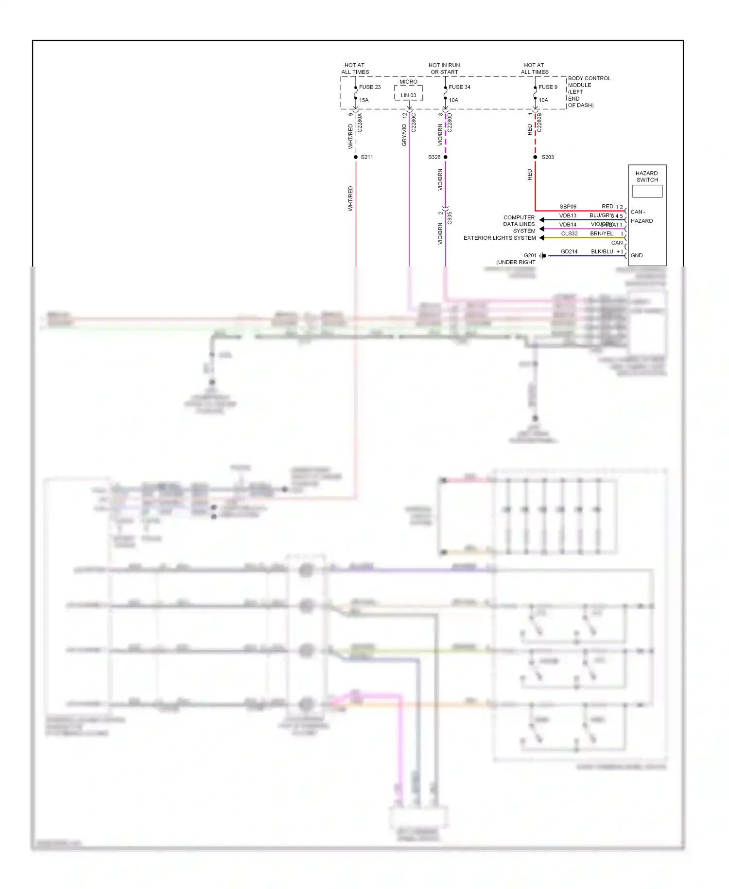Wiring diagram wht/blu for Ford Explorer V (2010-2015) (48 of 64)