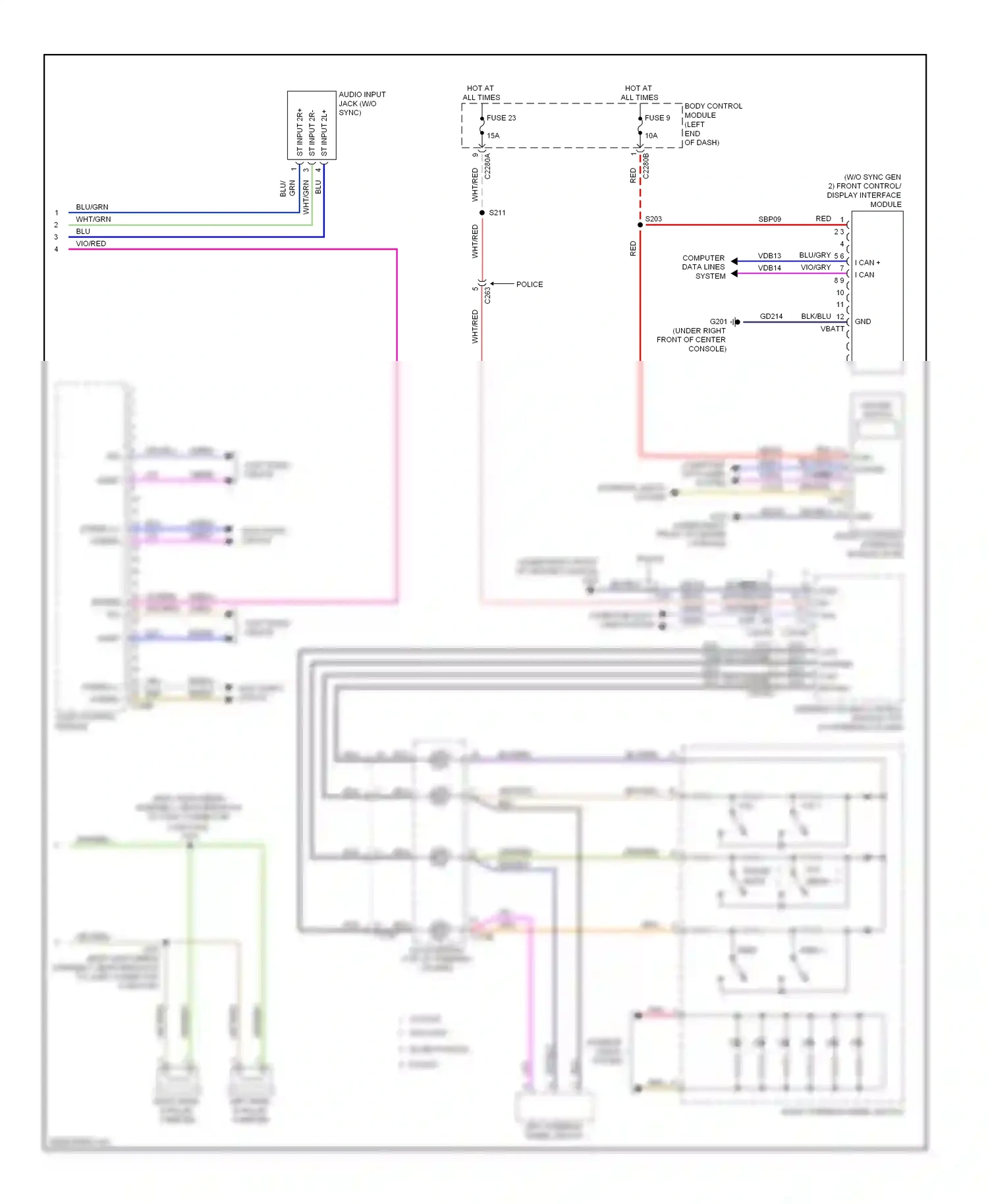 Wiring diagram wht/blu for Ford Explorer V (2010-2015) (37 of 64)
