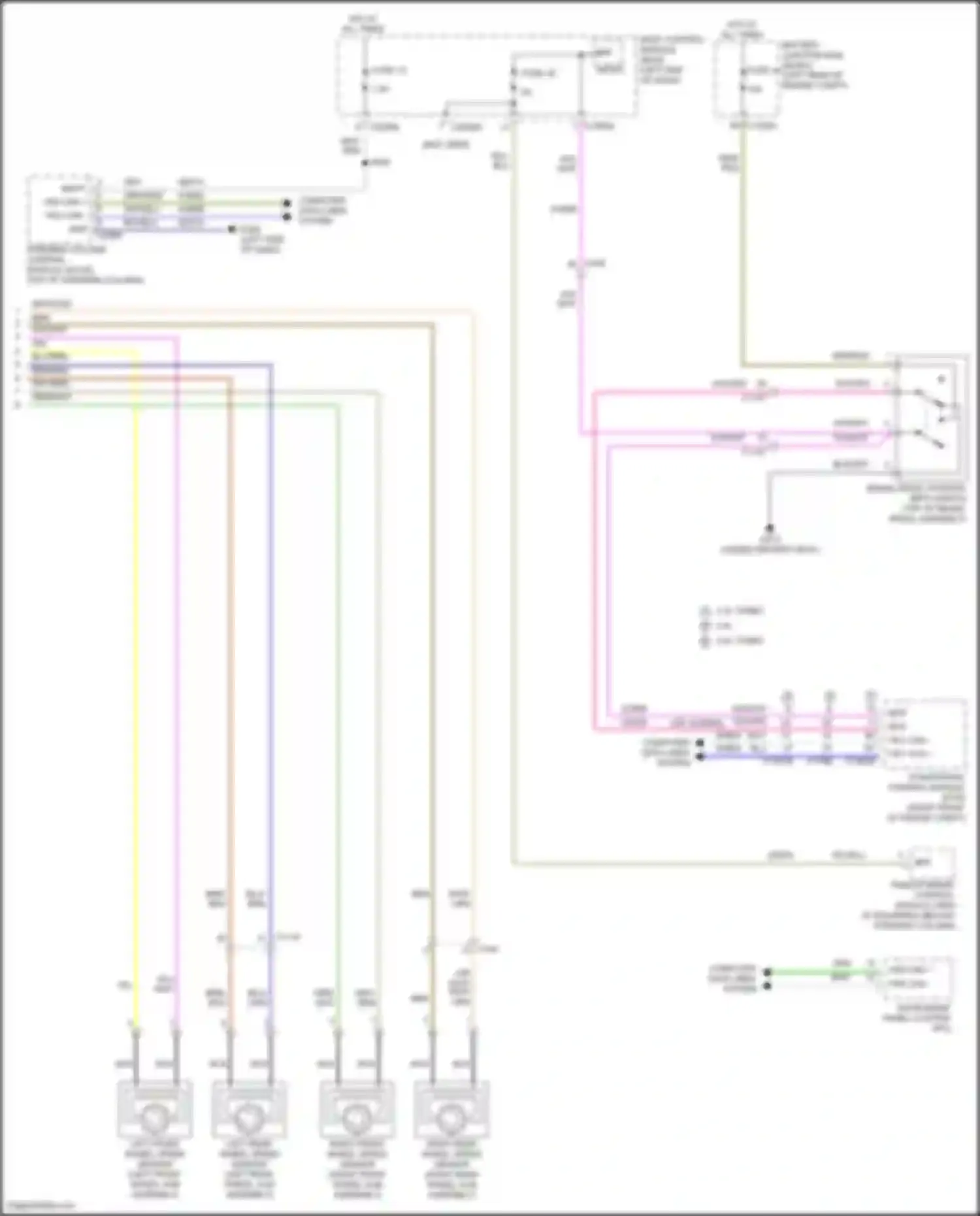 Explorer Ford VI facelift (2022-2024): Anti-lock brakes circuit (2 of 2)