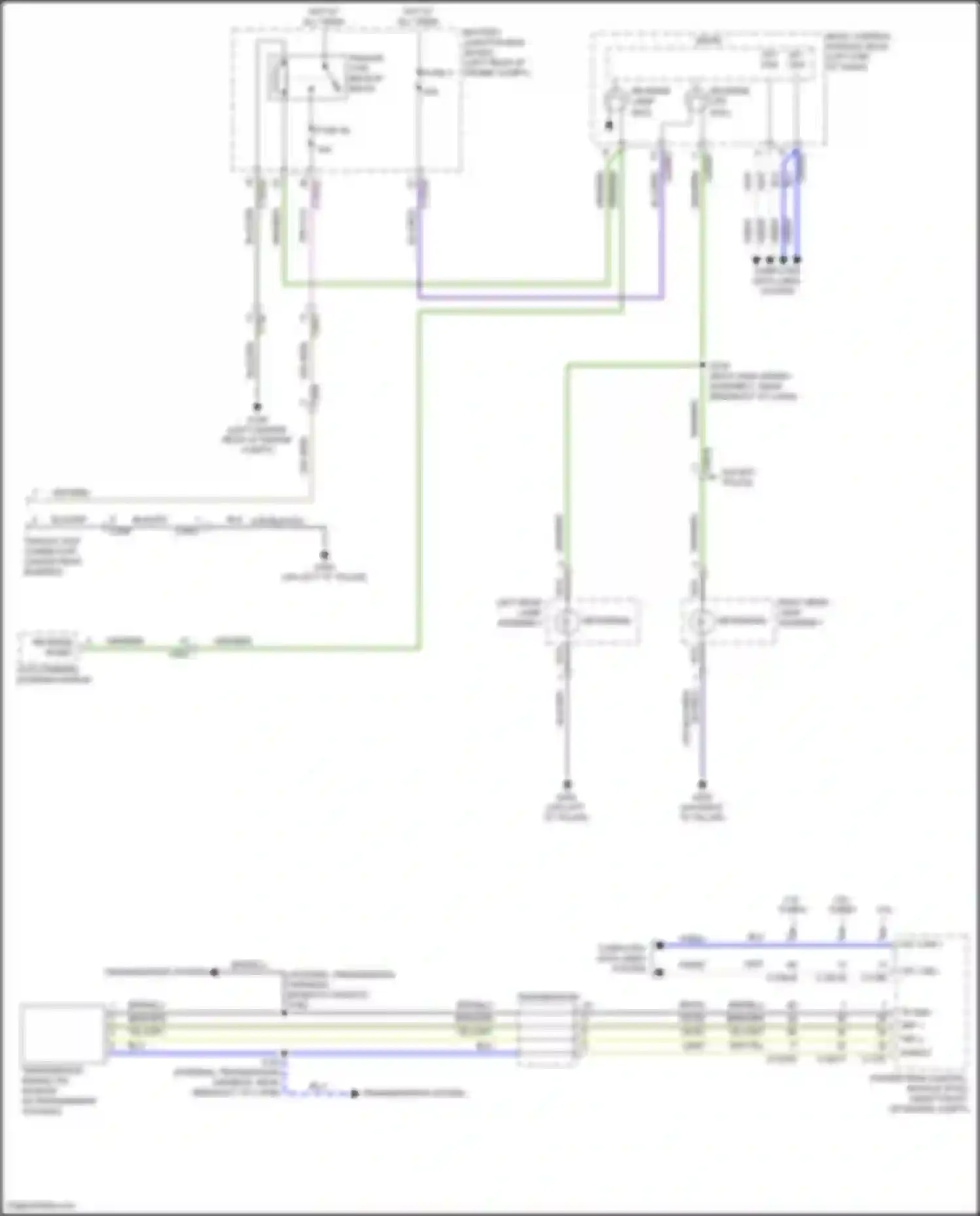 Explorer Ford VI facelift (2022-2024): Backup lamps circuit