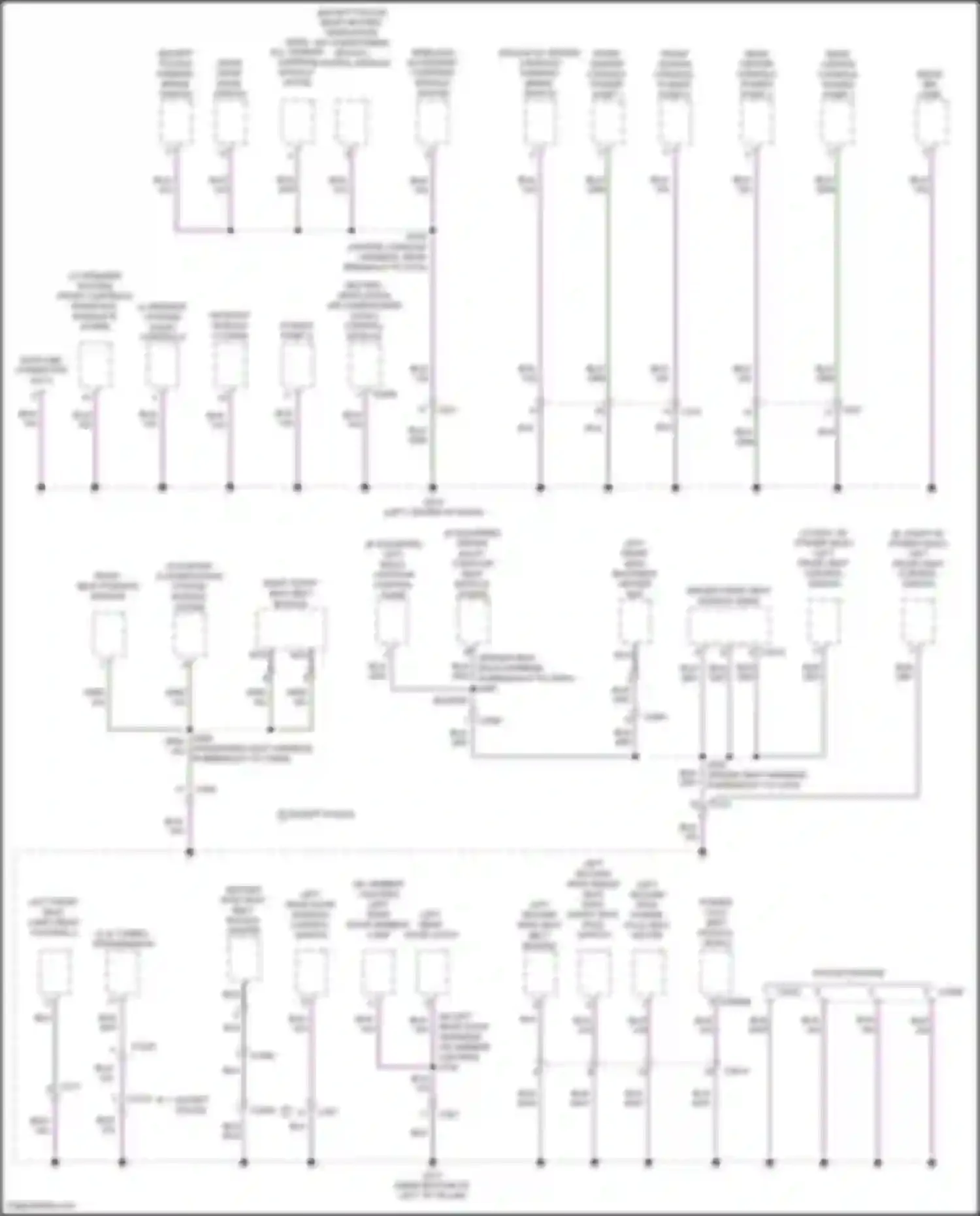 Explorer Ford VI facelift (2022-2024): Ground distribution circuit (4 of 7)