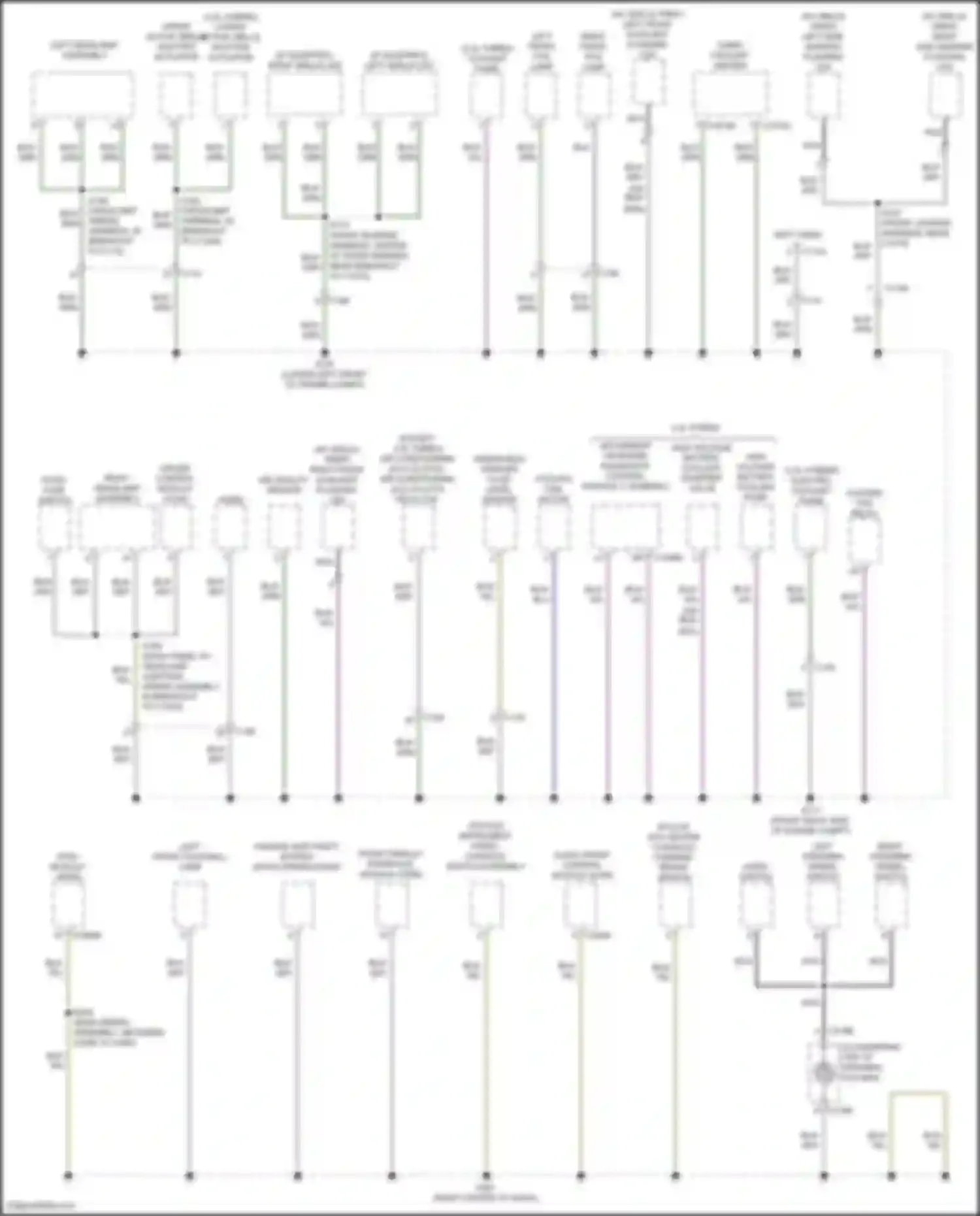 Explorer Ford VI facelift (2022-2024): Ground distribution circuit (6 of 7)