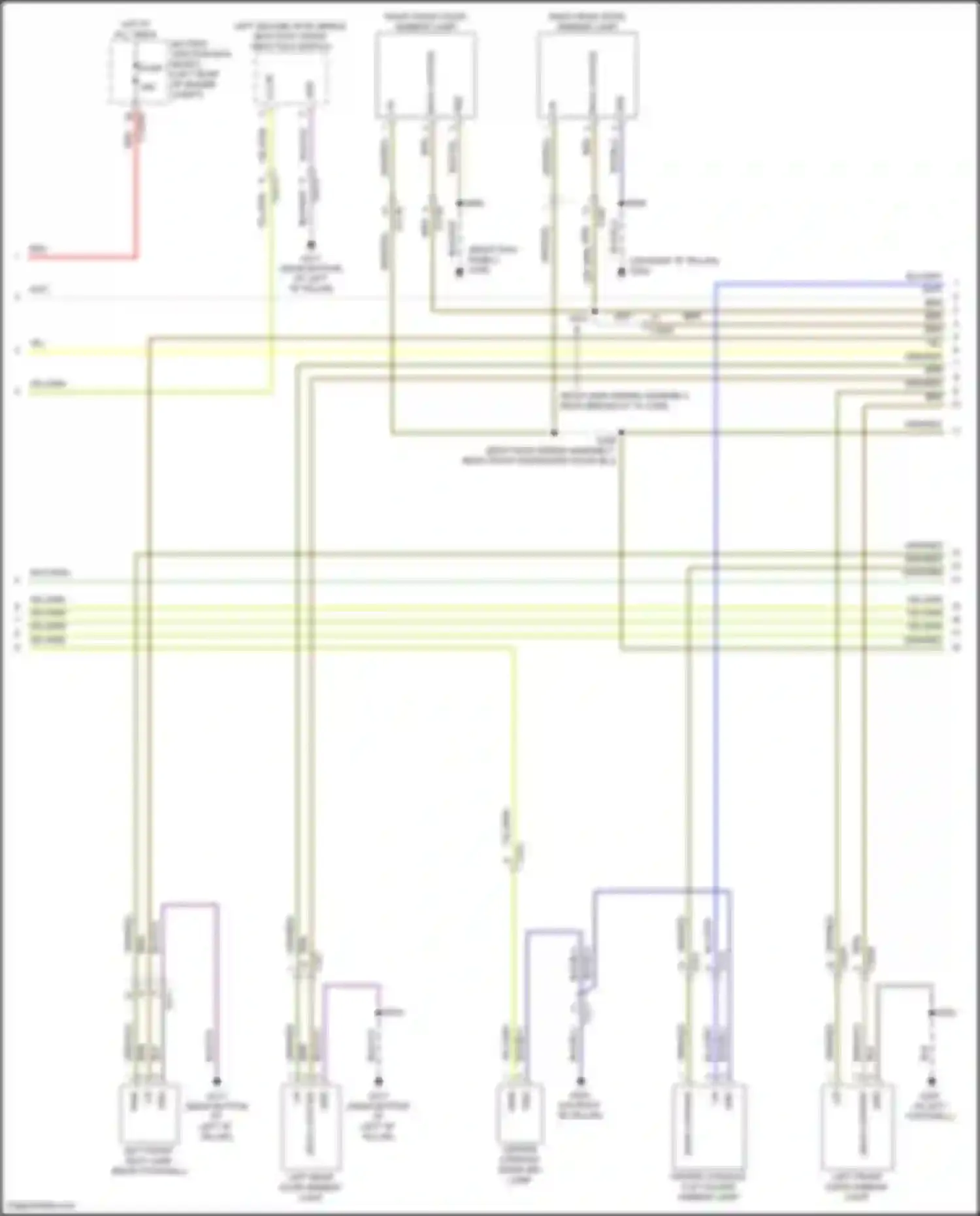 Explorer Ford VI facelift (2022-2024): Courtesy lamps circuit (2 of 3)