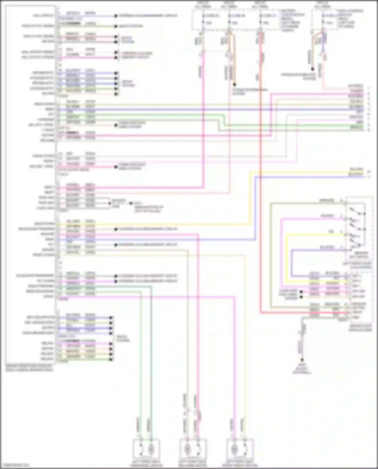 Explorer Ford VI facelift (2022-2024): Memory seat circuit (1 of 2)
