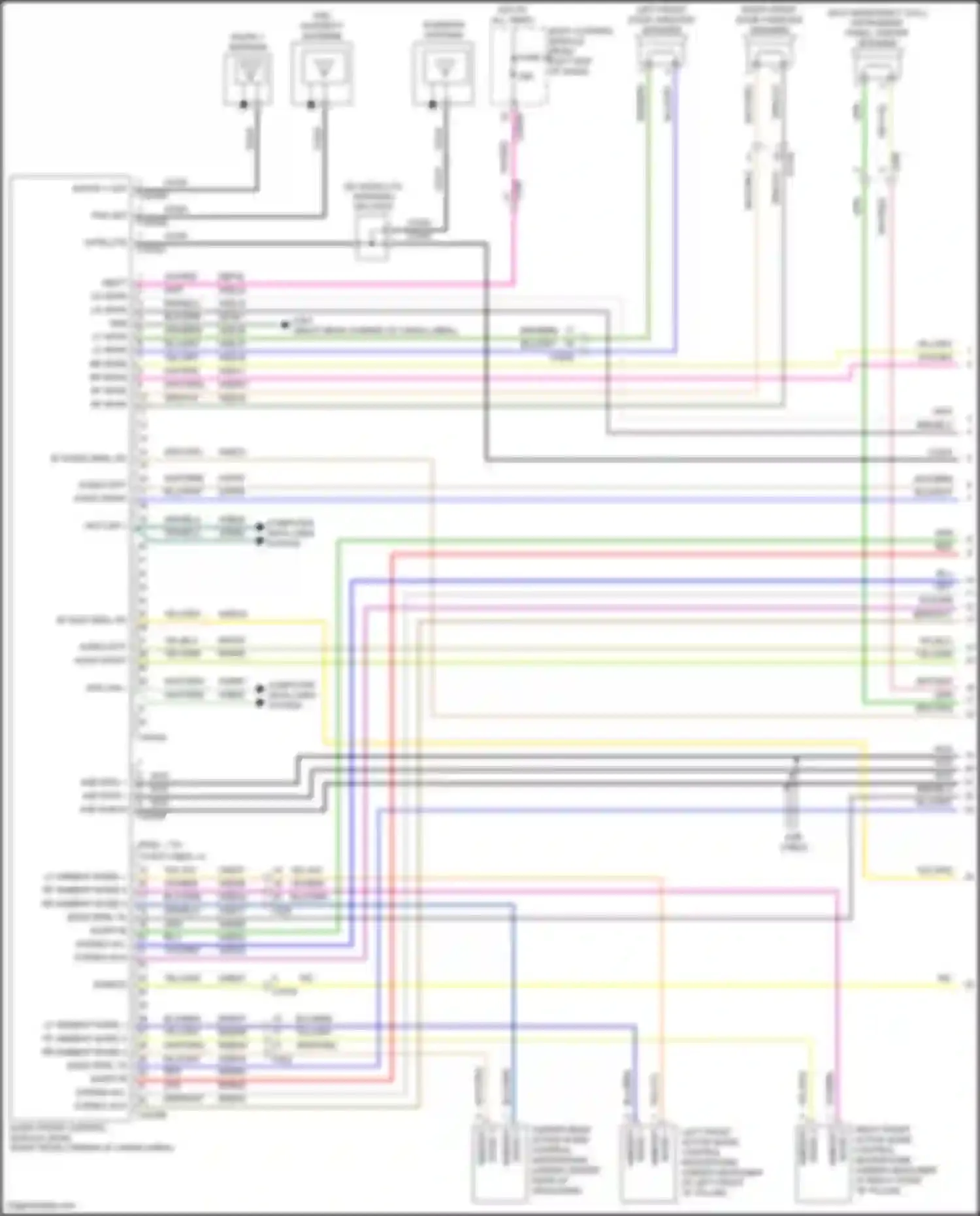 Explorer Ford VI facelift (2022-2024): Navigation circuit, 12 & 14 speakers (1 of 5)