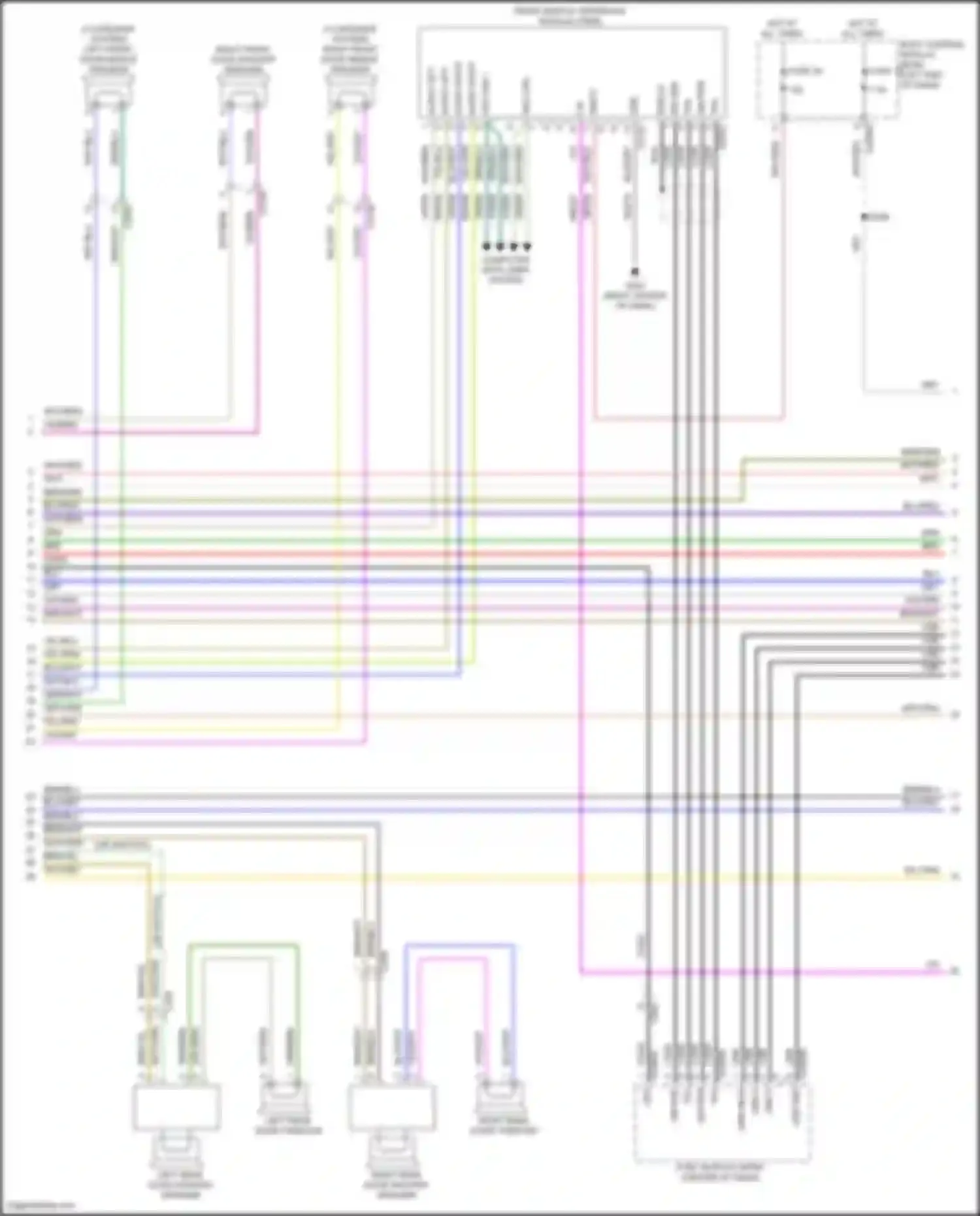 Explorer Ford VI facelift (2022-2024): Navigation circuit, 12 & 14 speakers (3 of 5)