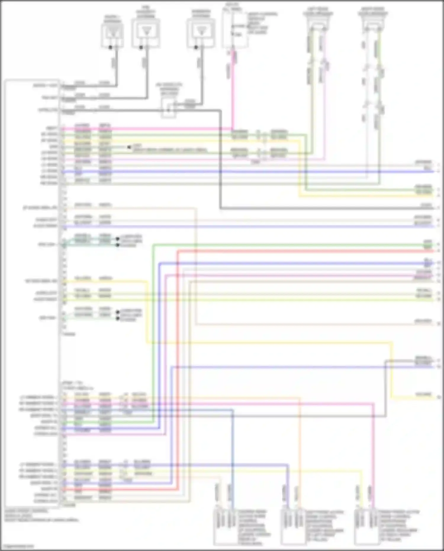 Explorer Ford VI facelift (2022-2024): Navigation circuit, 4 speakers (1 of 4)
