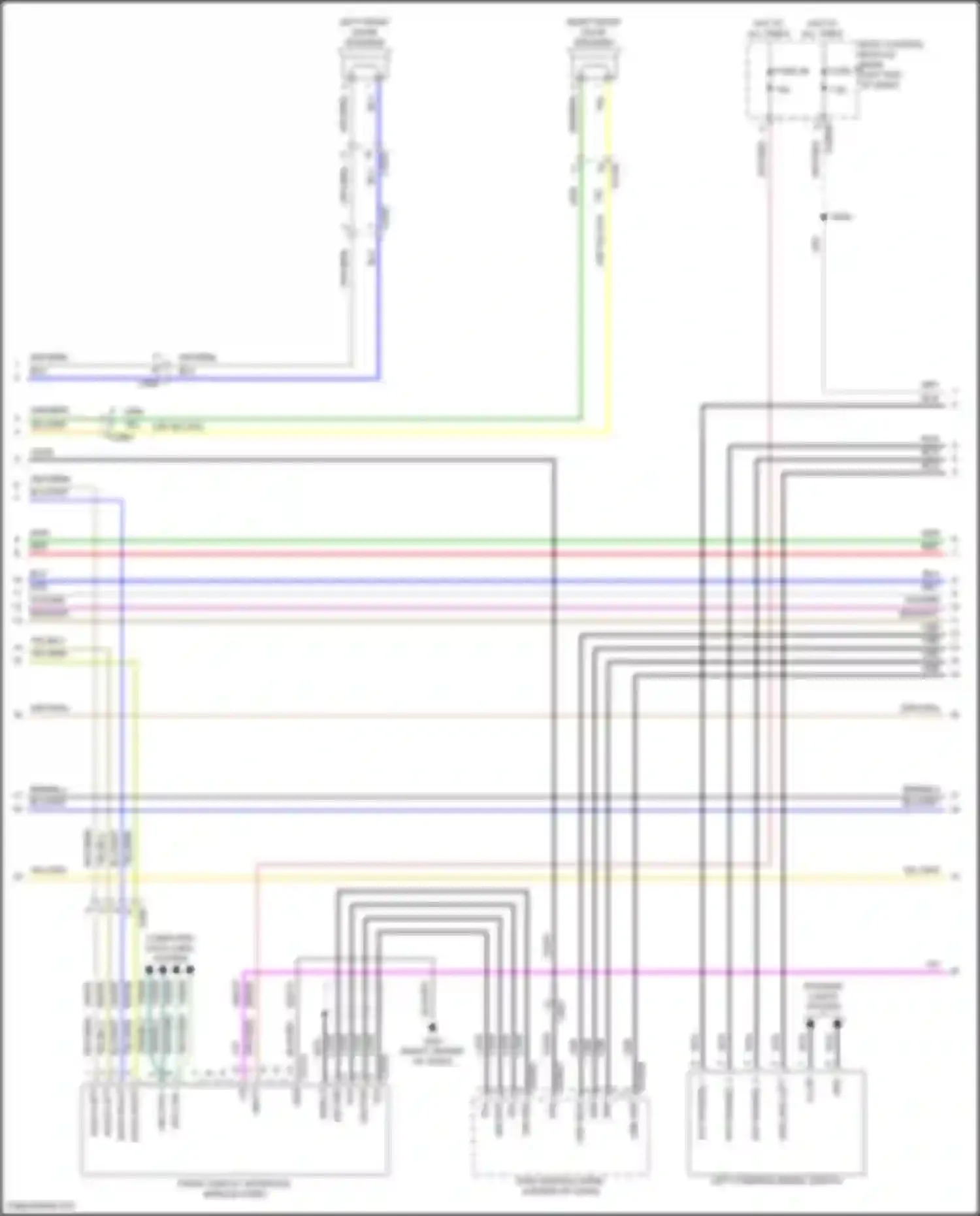 Explorer Ford VI facelift (2022-2024): Navigation circuit, 4 speakers (2 of 4)