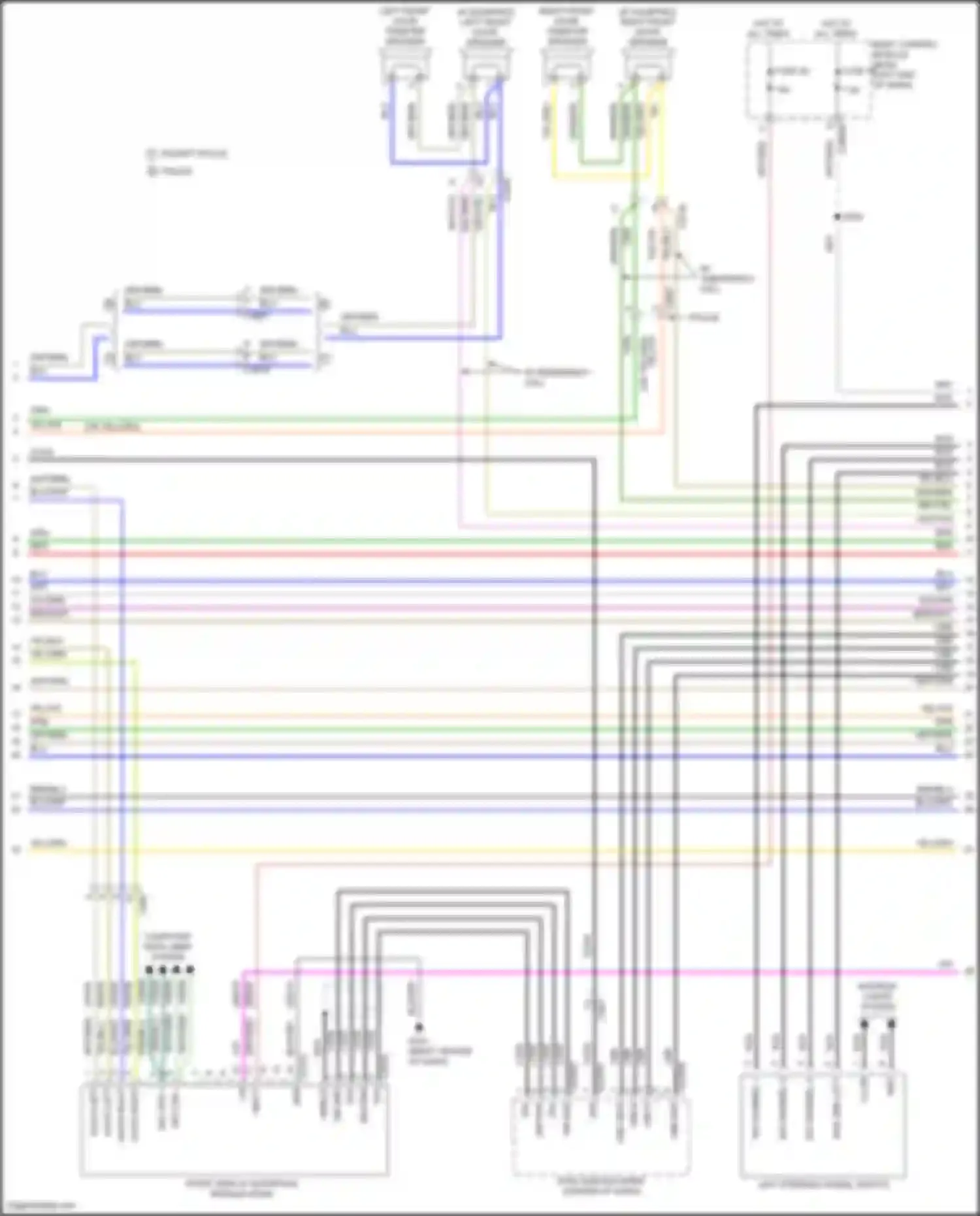 Explorer Ford VI facelift (2022-2024): Navigation circuit, 6 speakers (2 of 4)