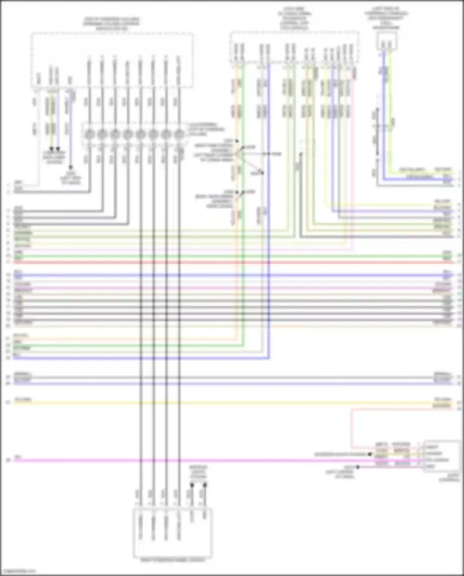 Explorer Ford VI facelift (2022-2024): Navigation circuit, 6 speakers (3 of 4)