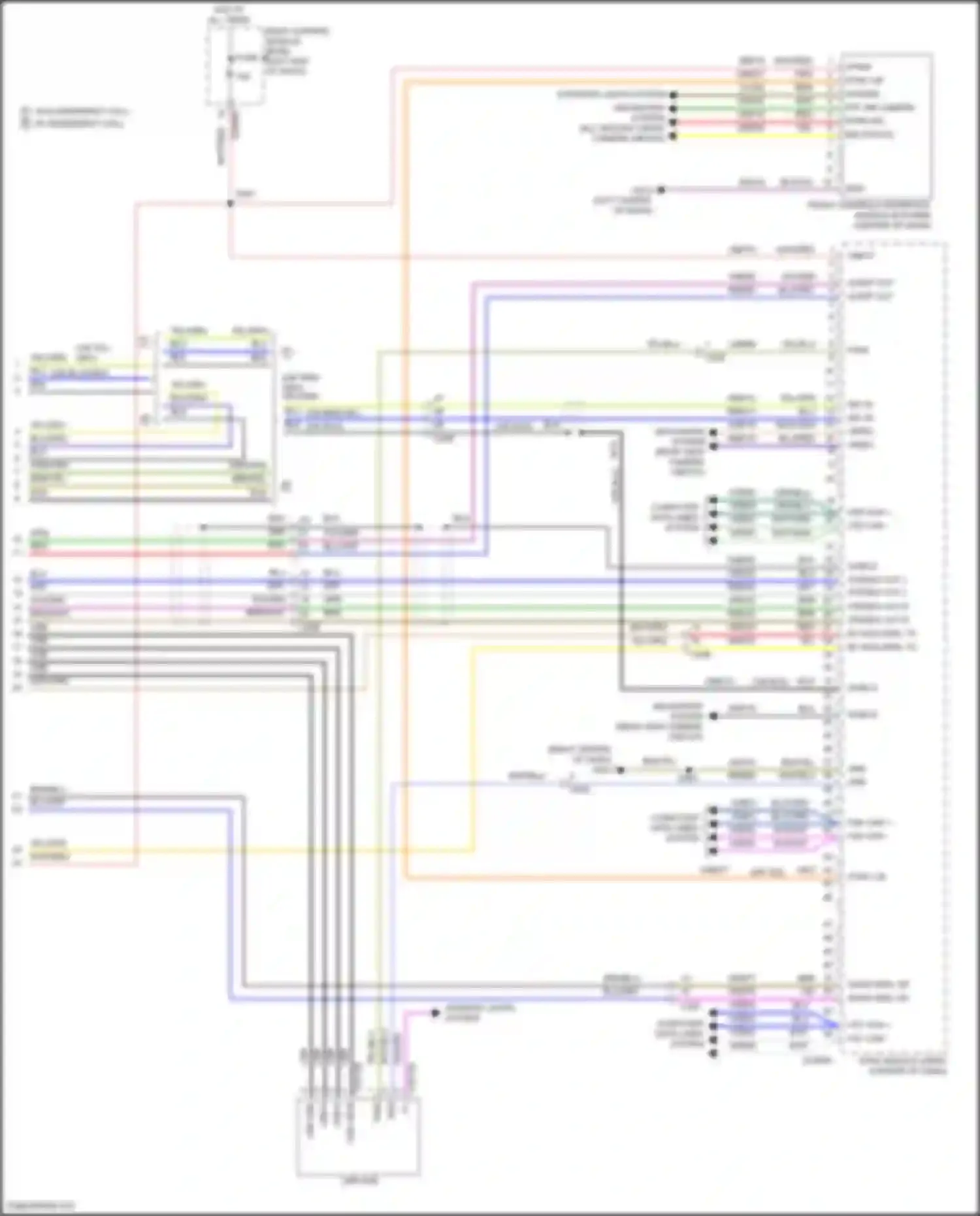 Explorer Ford VI facelift (2022-2024): Navigation circuit, 6 speakers (4 of 4)