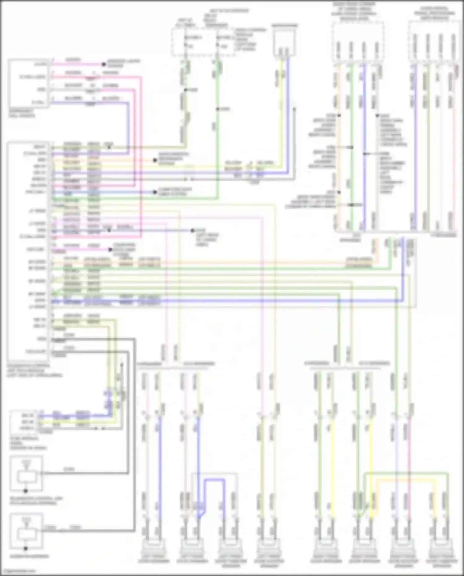 Explorer Ford VI facelift (2022-2024): Telematics circuit, w/ emergency call system