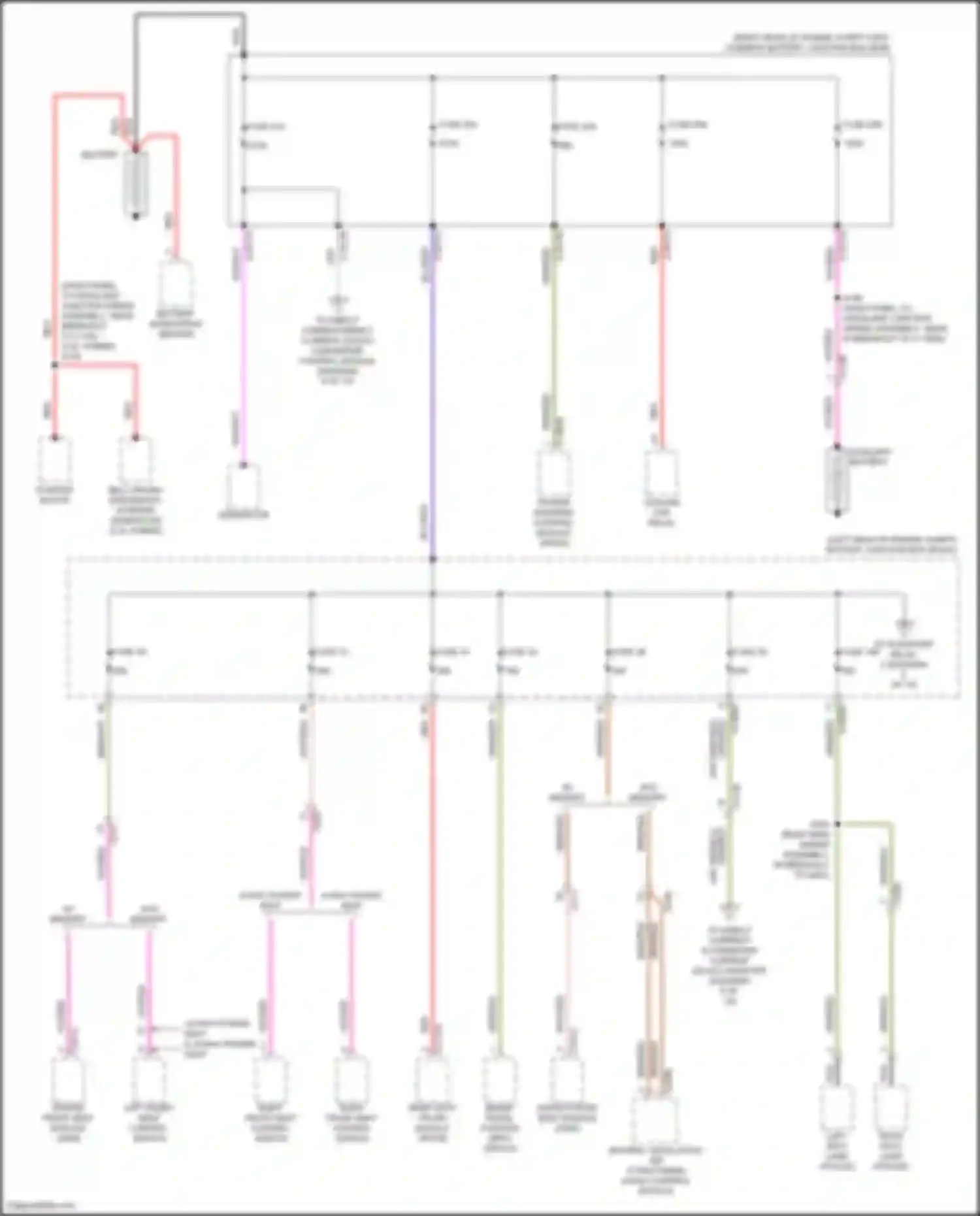 Explorer Ford VI facelift (2022-2024): Power distribution circuit (1 of 10)