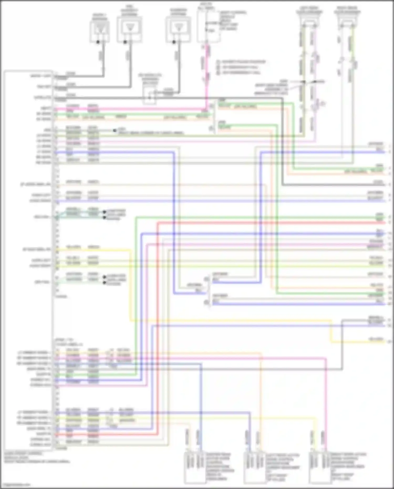 Explorer Ford VI facelift (2022-2024): Sync radio circuit, 6 speakers (1 of 4)