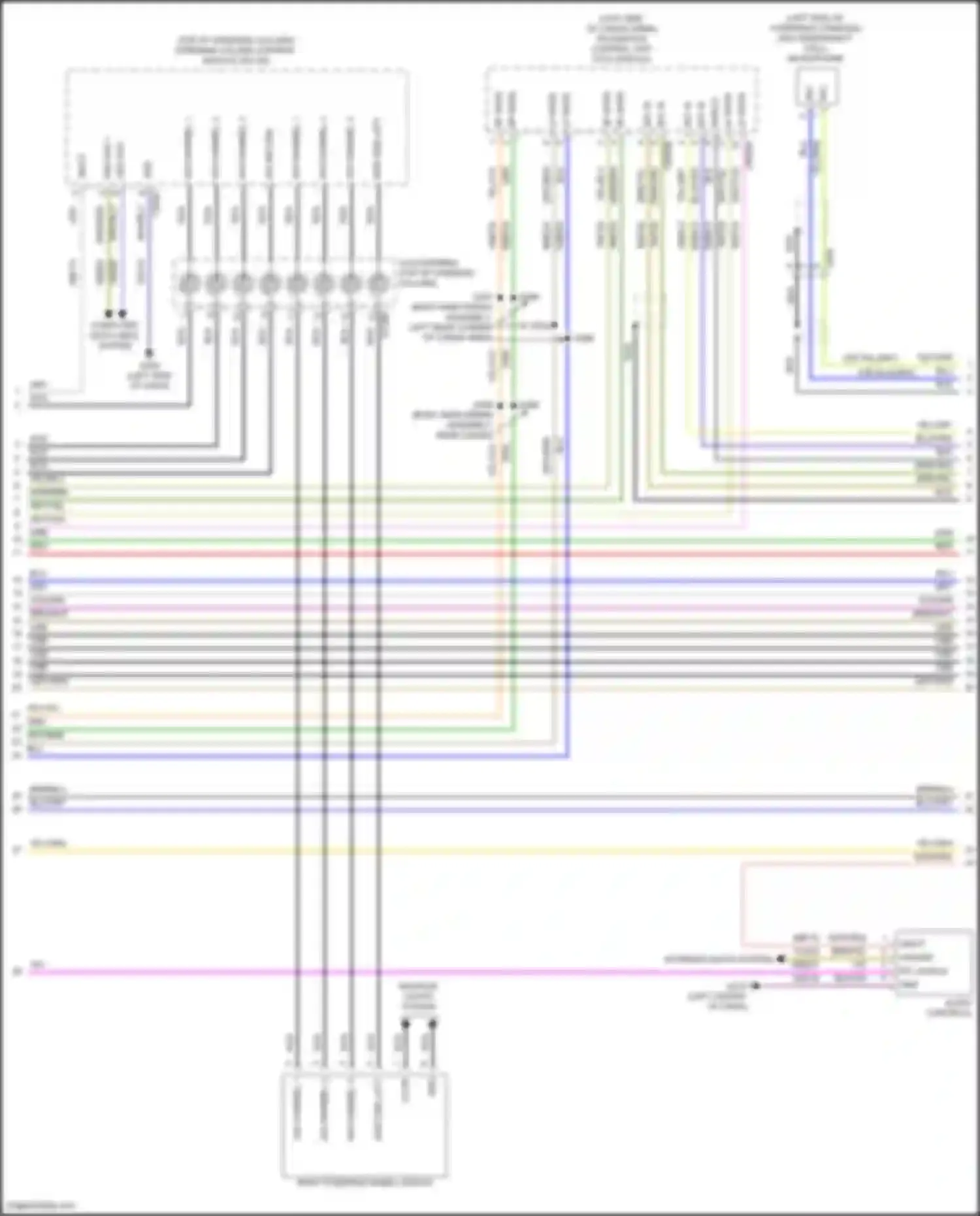 Explorer Ford VI facelift (2022-2024): Sync radio circuit, 6 speakers (3 of 4)